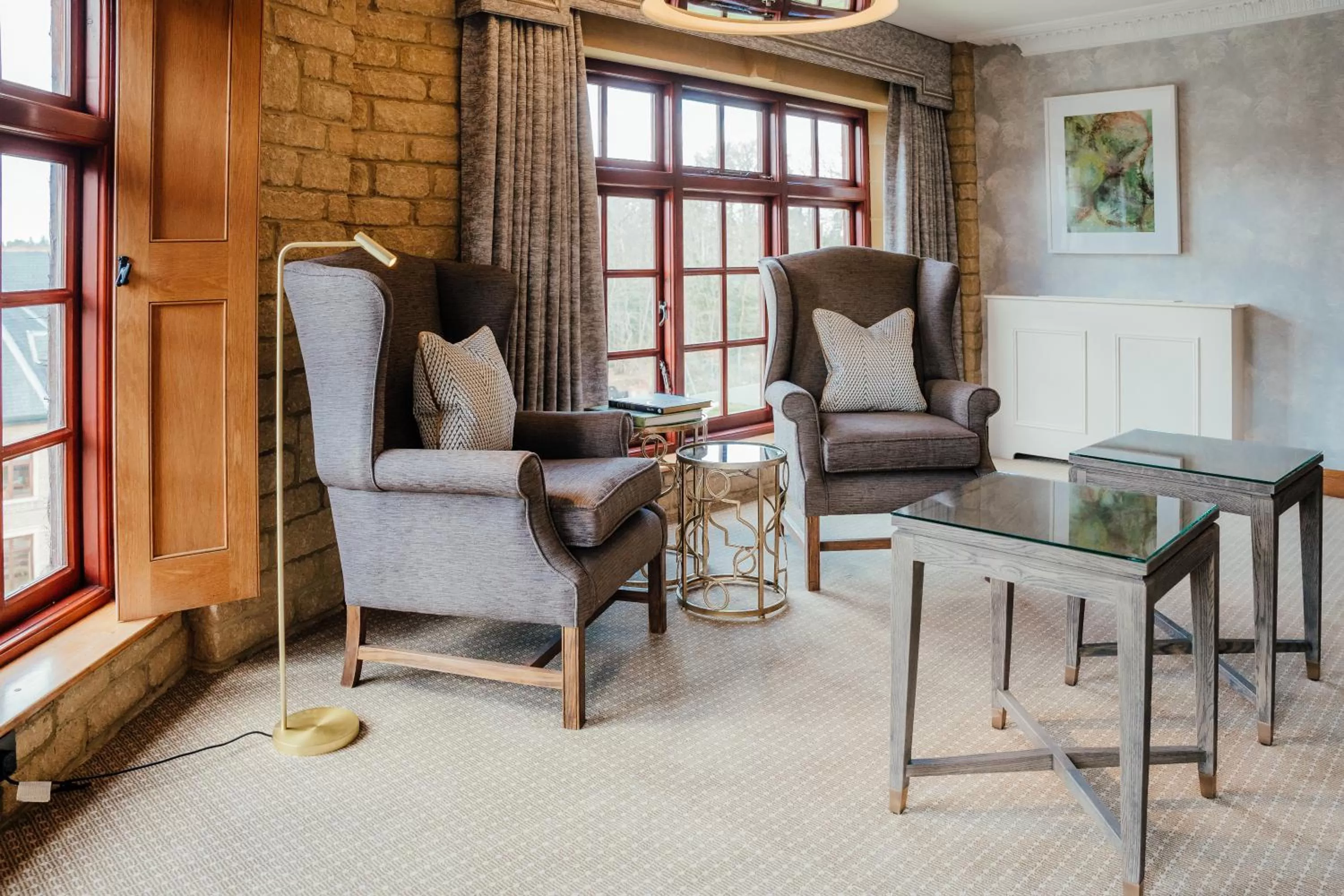 Seating area in Pennyhill Park Hotel and Spa