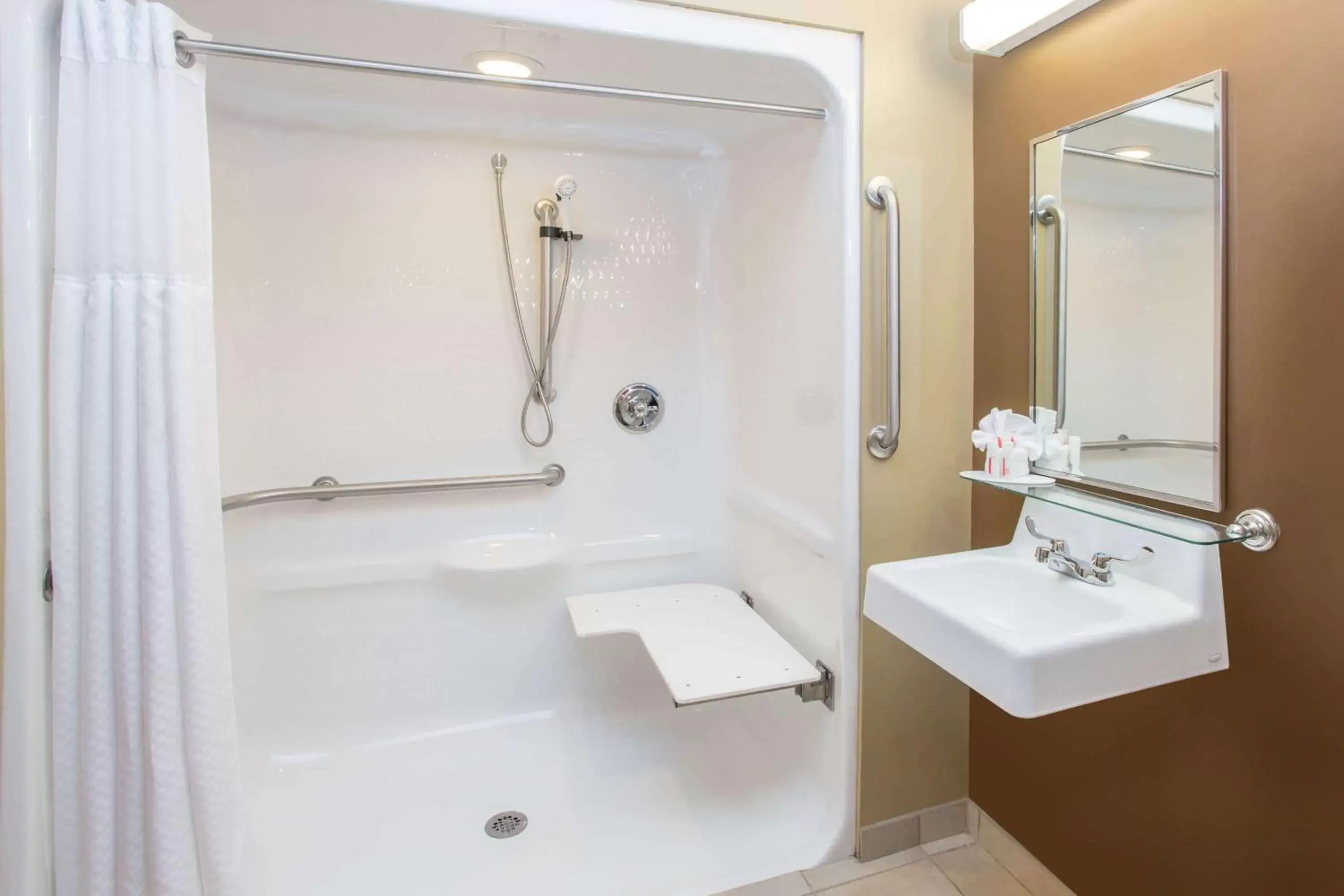 Shower, Bathroom in Microtel Inn & Suites Mansfield PA