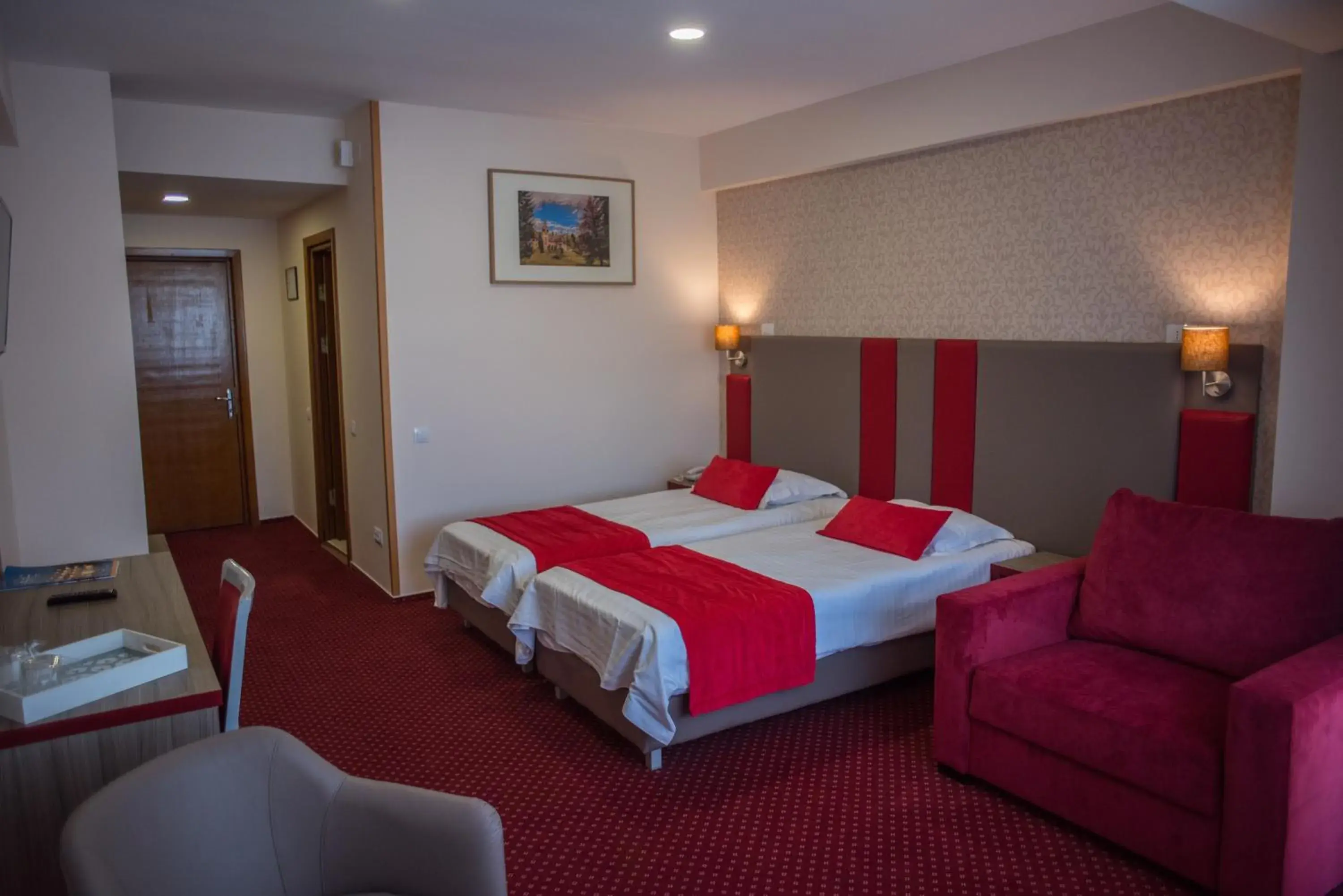 Bed in Hotel Marea Neagra Sinaia