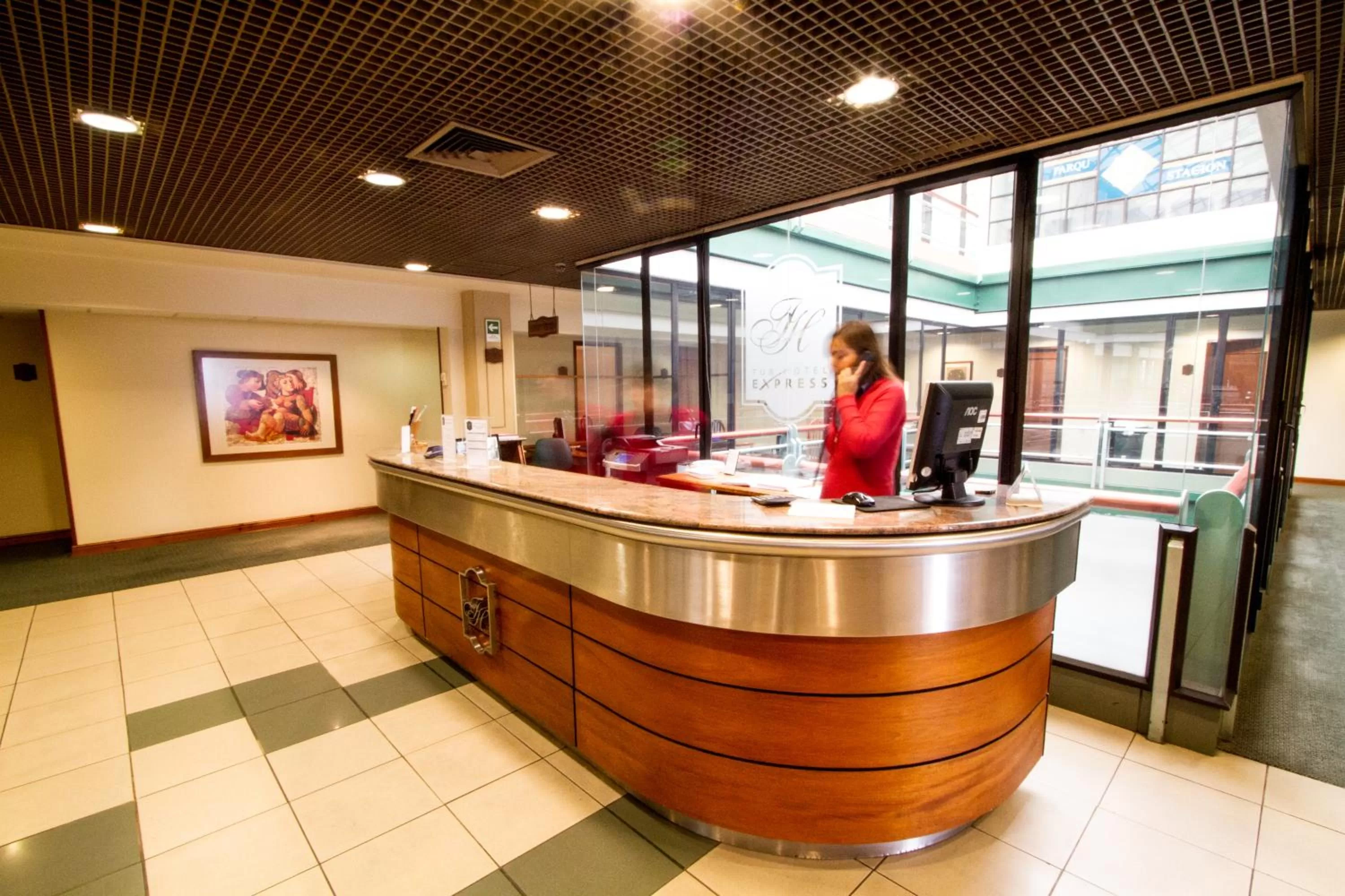 Lobby or reception in Tur Hotel Santiago