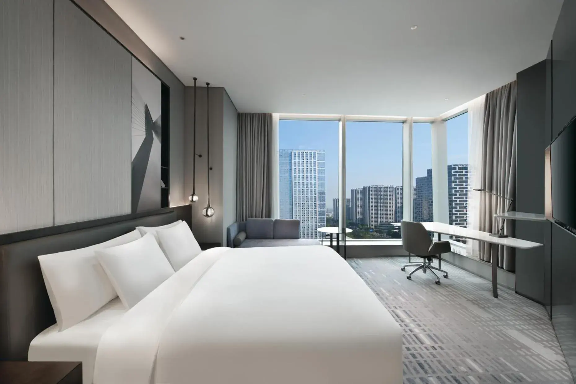 Bedroom, Bed in Crowne Plaza Hangzhou Science City by IHG Bedroom, Bed in Crowne Plaza Hangzhou Science City by IHG
