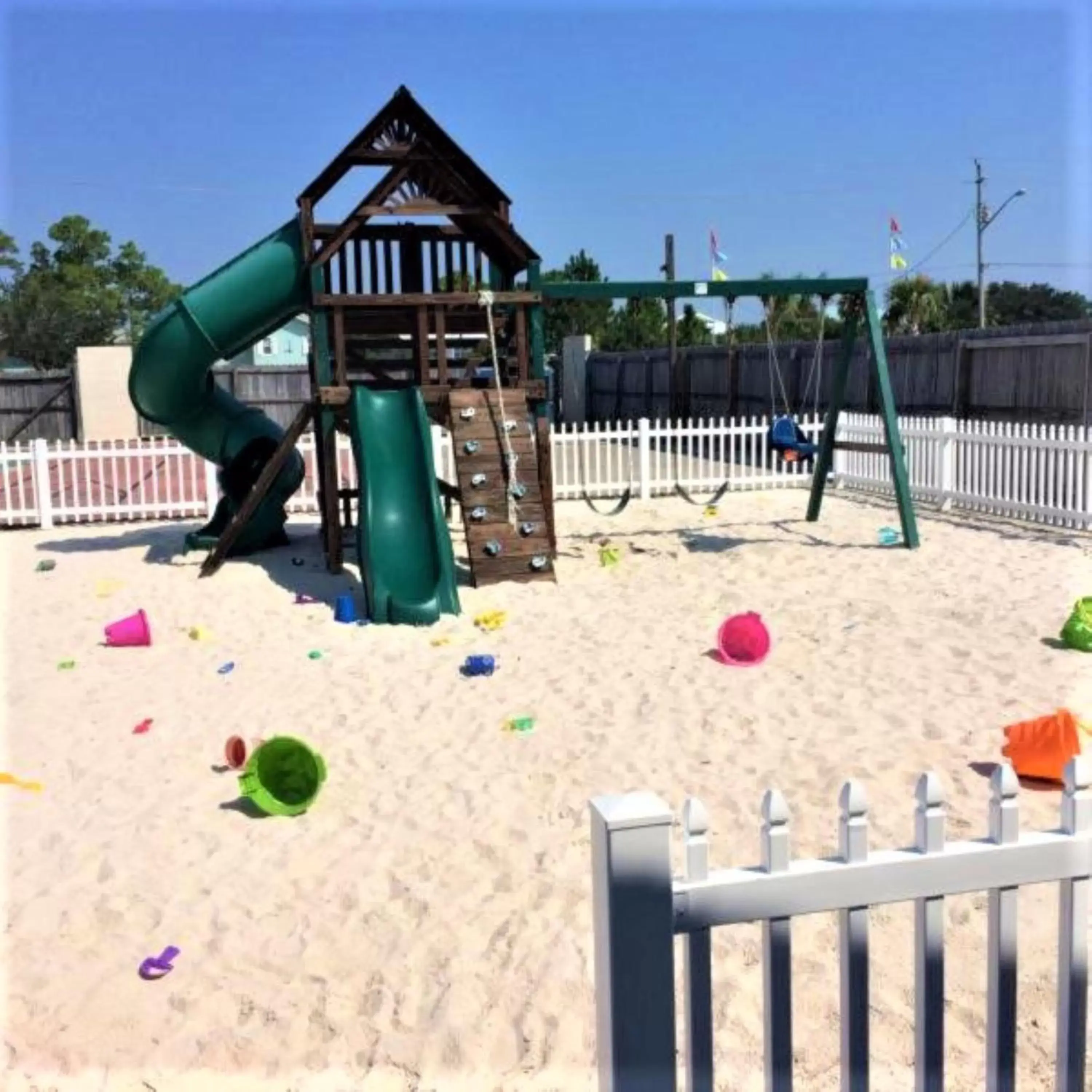 Children play ground, Children's Play Area in Village by the Gulf
