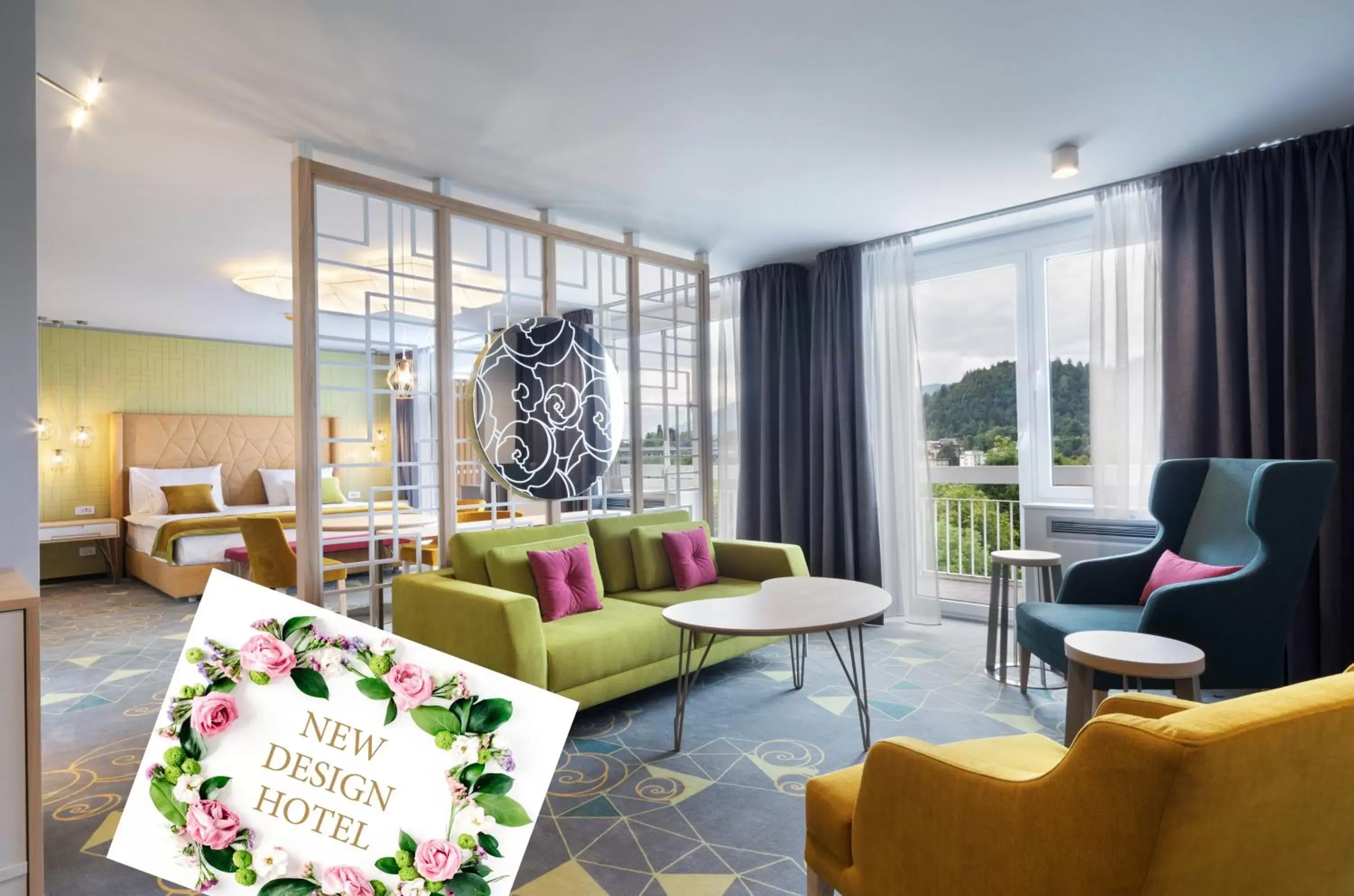 Living room in Bled Rose Hotel Living room in Bled Rose Hotel