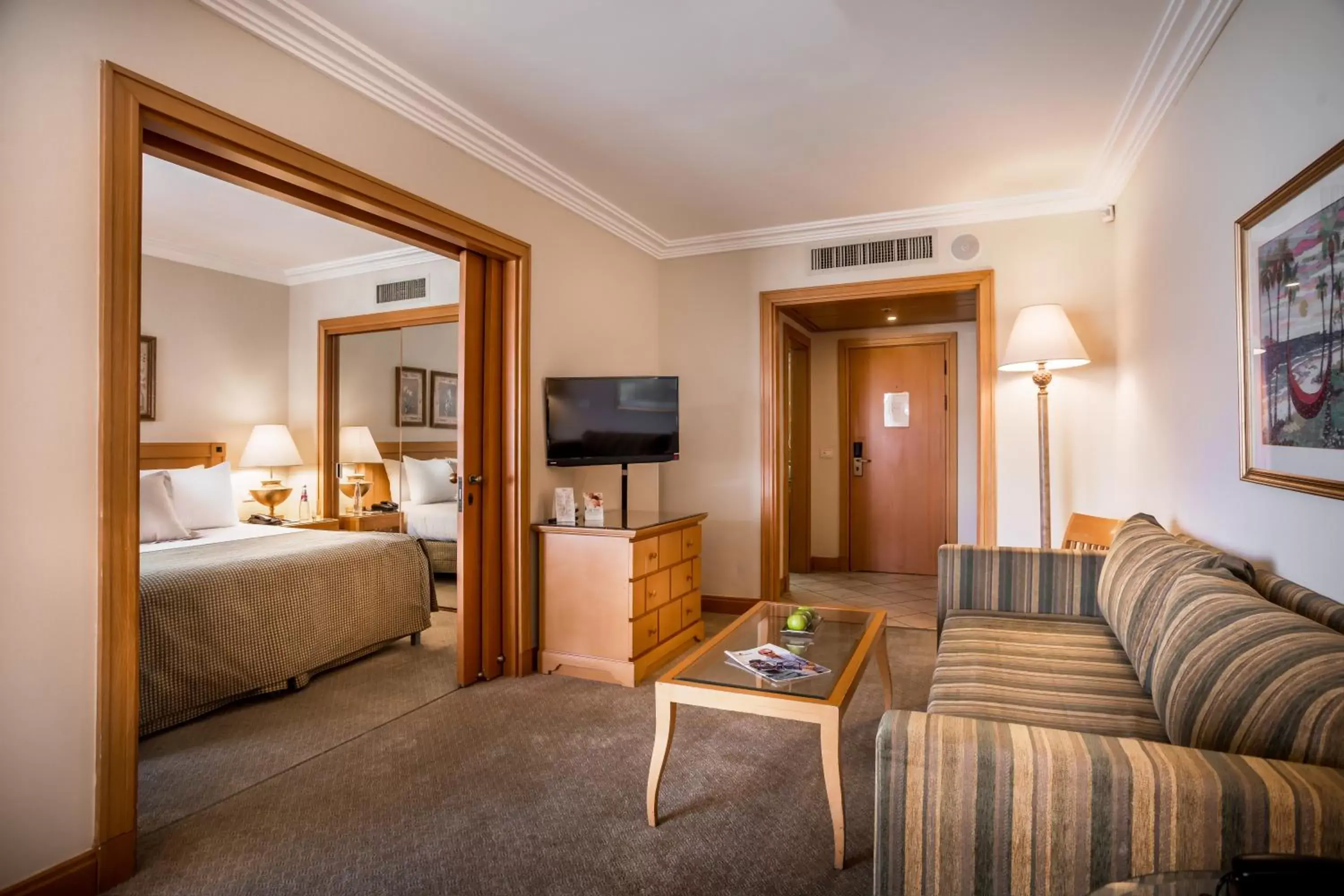 Deluxe One Bedroom Suite with Pool View and Balcony in Aria Deluxe One Bedroom Suite with Pool View and Balcony in Aria