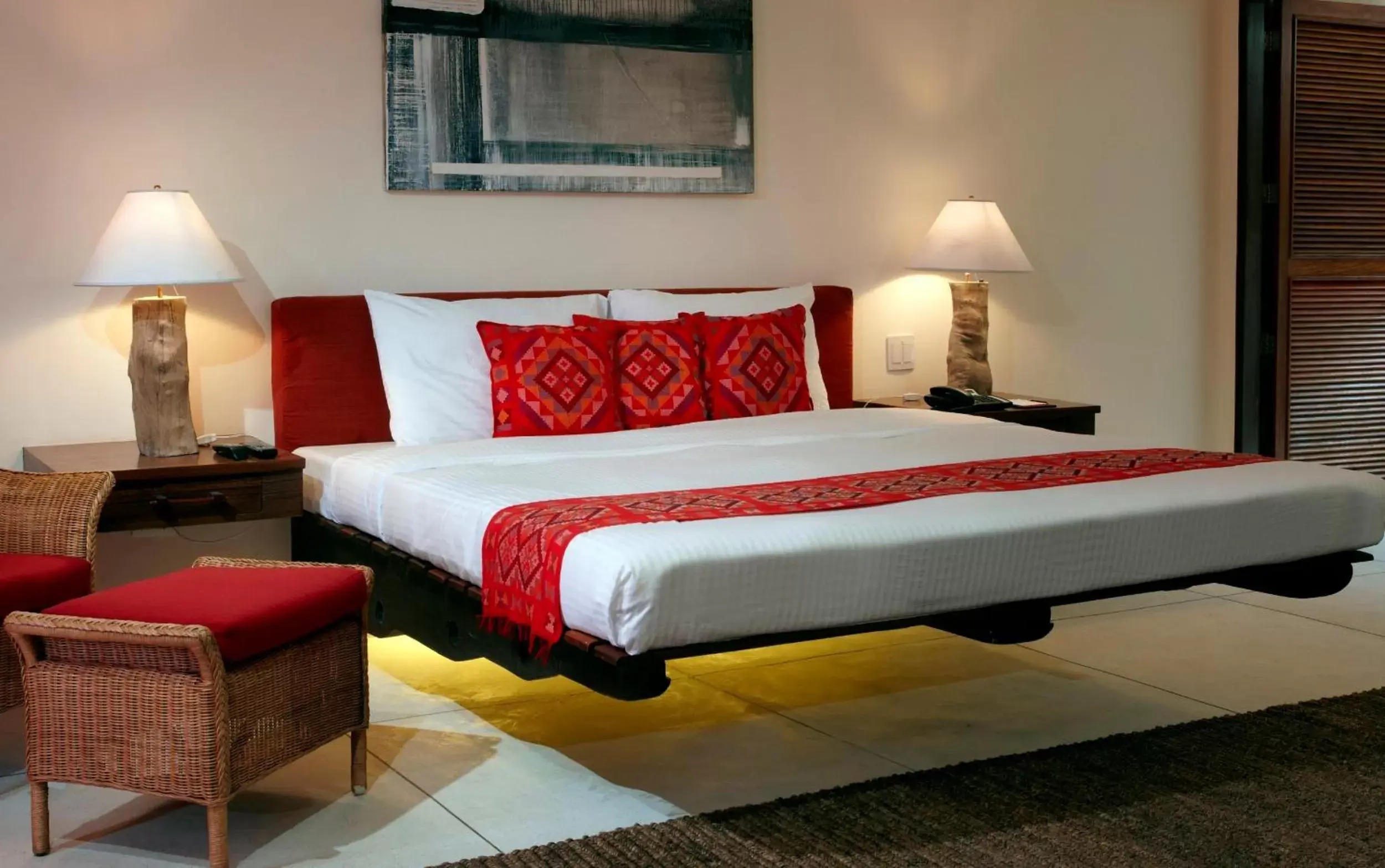 Bed in Bluewater Panglao Beach Resort Bed in Bluewater Panglao Beach Resort