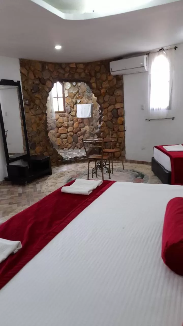 Bed in Eco-Hotel Villa Elina