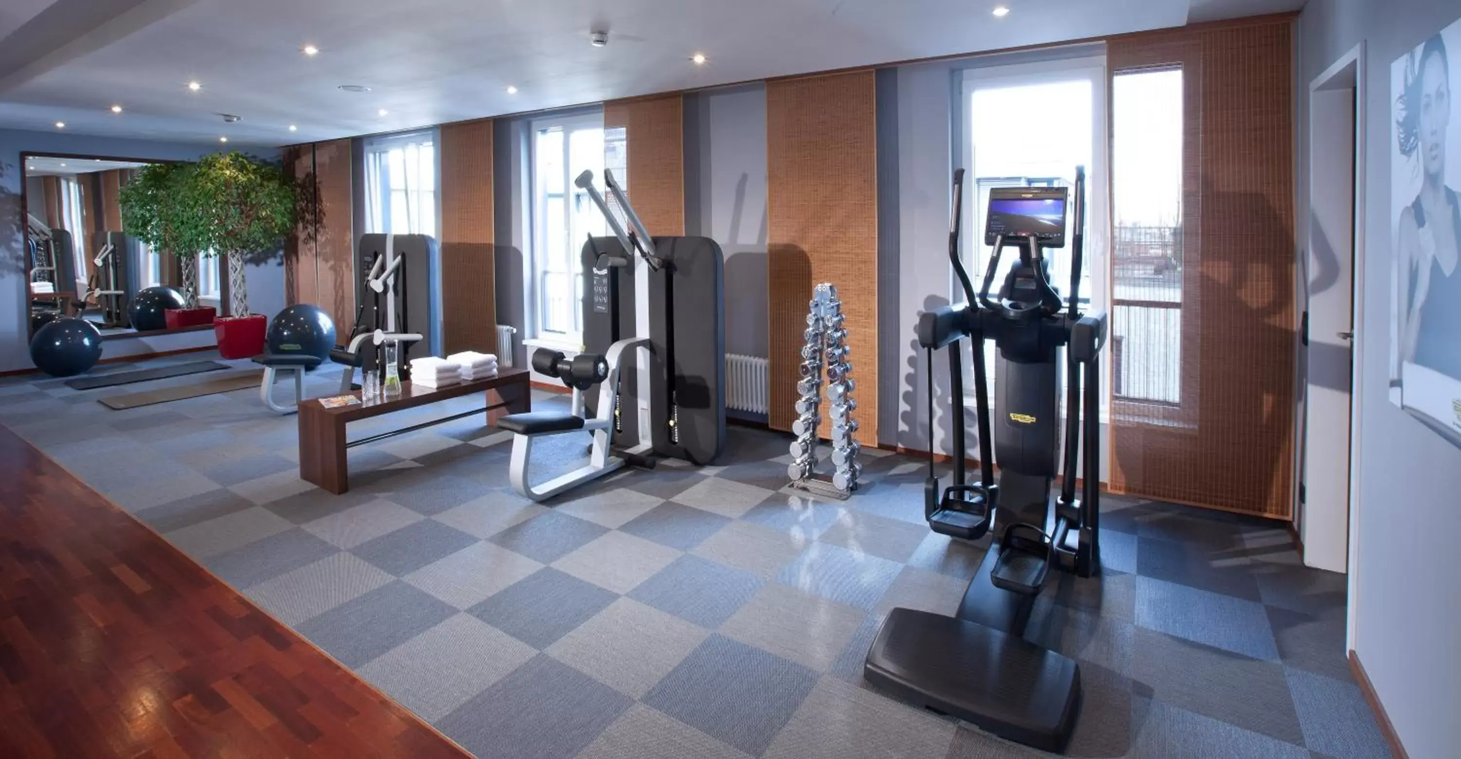Fitness centre/facilities in Lindner Hotel Hamburg am Michel, part of JdV by Hyatt