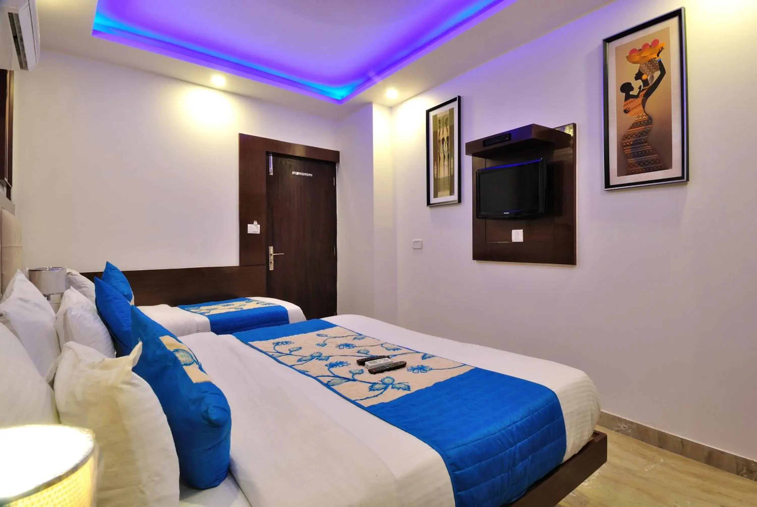 Bedroom, Bed in Hotel Nirmal Mahal by Sushant Travels