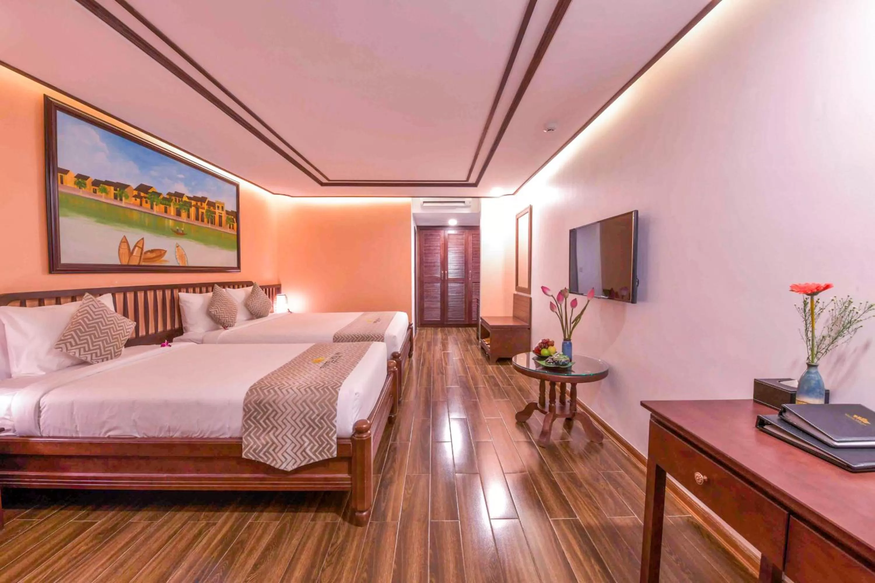 Photo of the whole room, Bed in Fivitel Hoi An Hotel