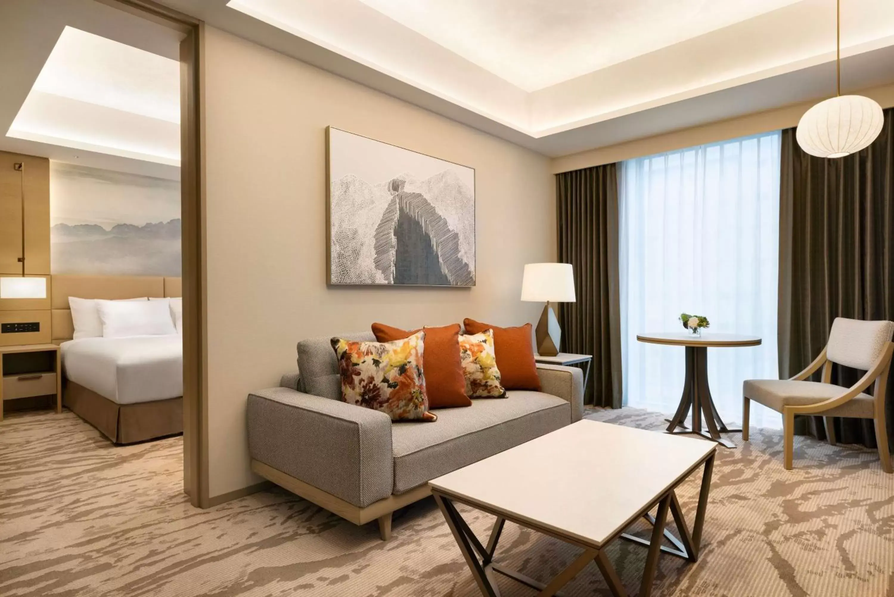 Living room, Bed in DoubleTree by Hilton Toyama Living room, Bed in DoubleTree by Hilton Toyama