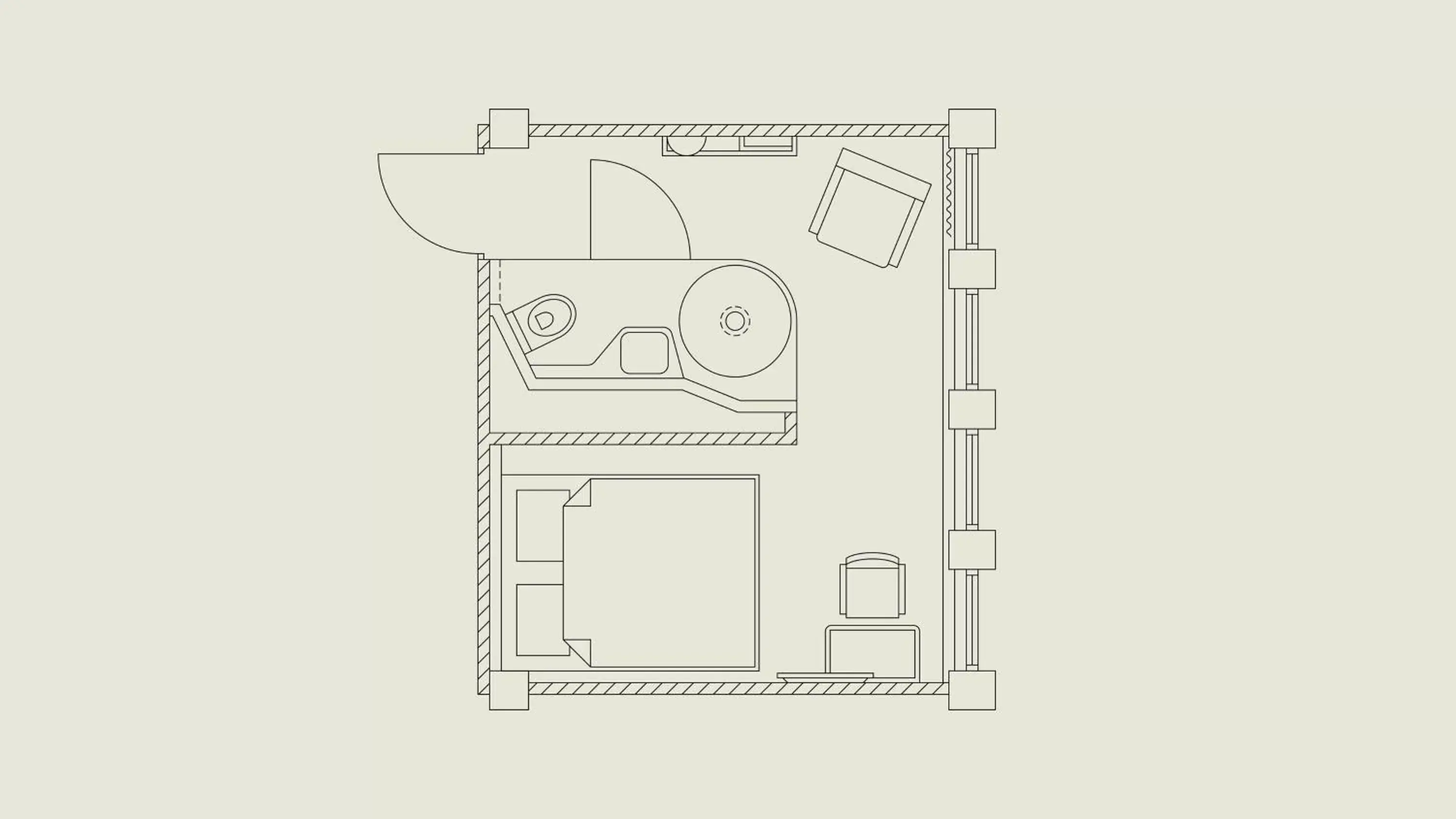 Shower, Floor Plan in Best Western and hotel