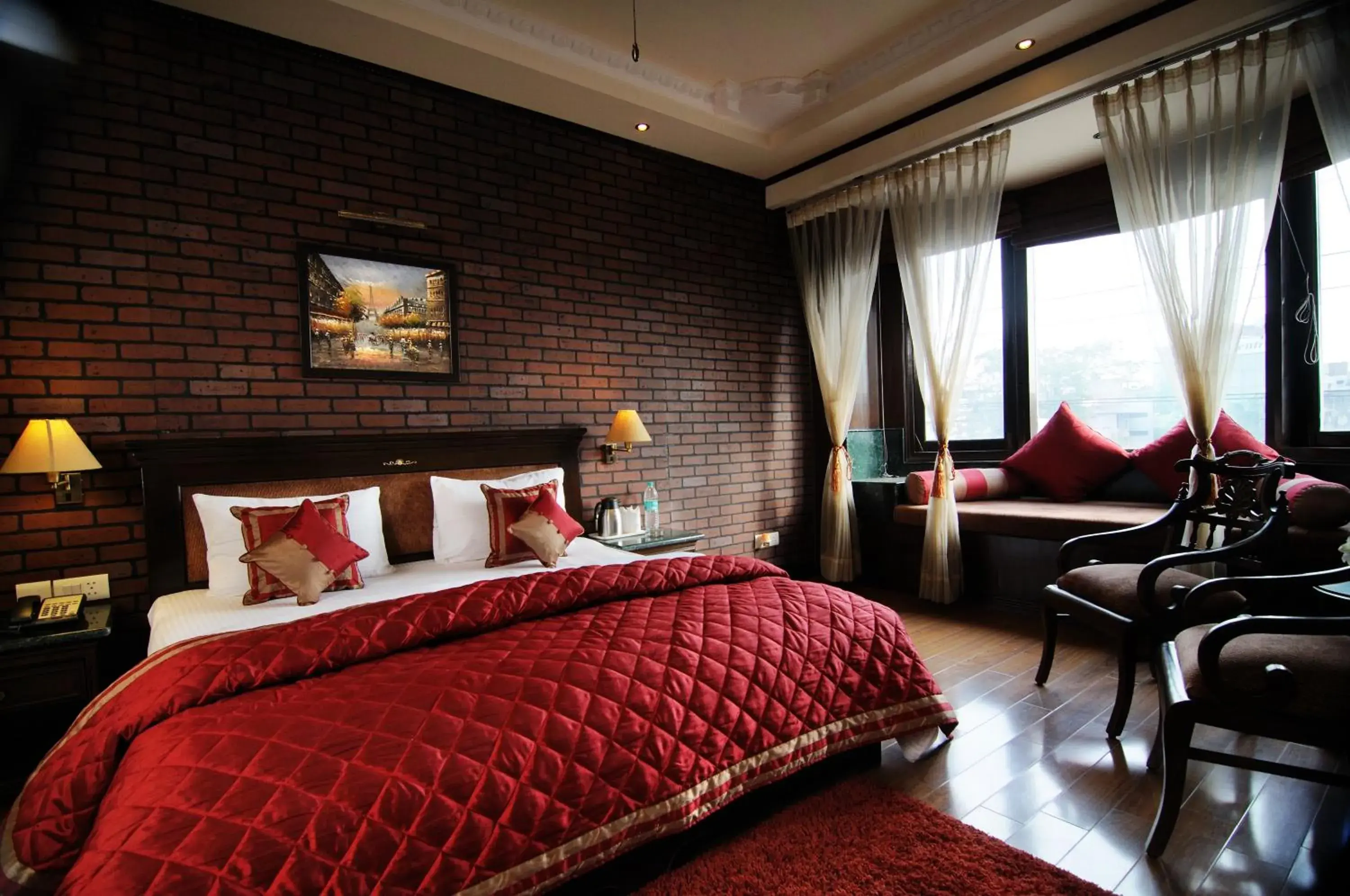 Bed in Hotel Diplomat Residency
