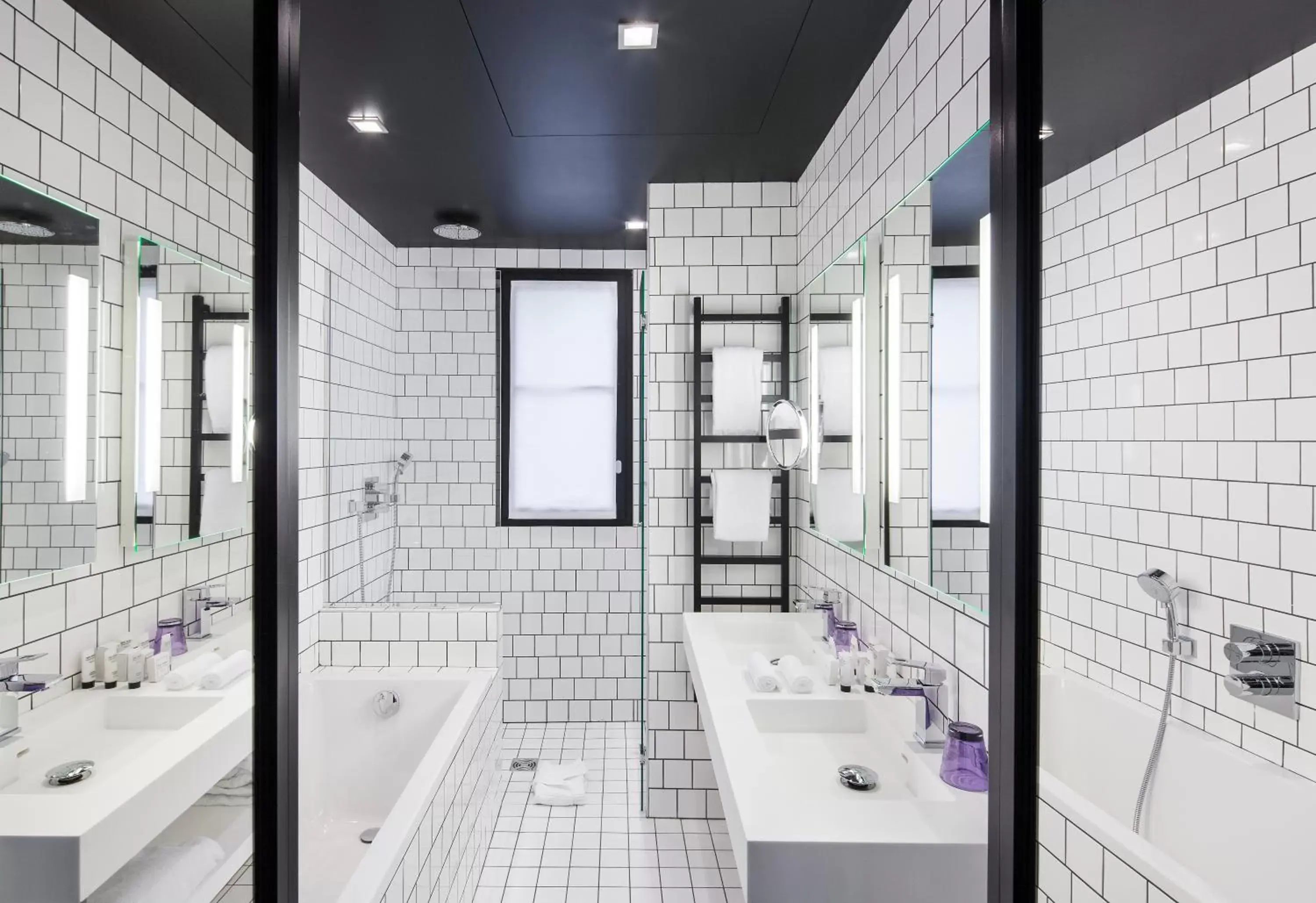 Bathroom, Floor Plan in Best Western Premier Faubourg 88