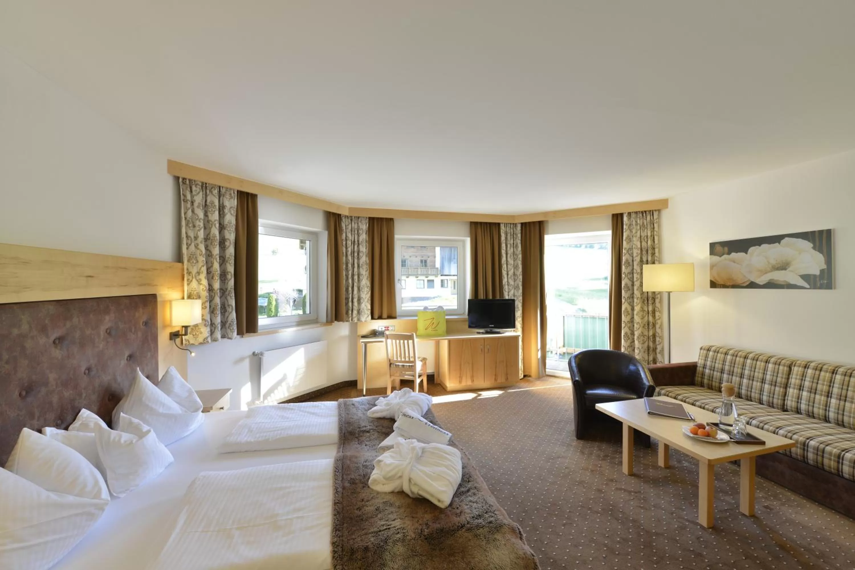 Bed in Hotel Der Wastlhof - direkt an der Skipiste Wellness & Spa