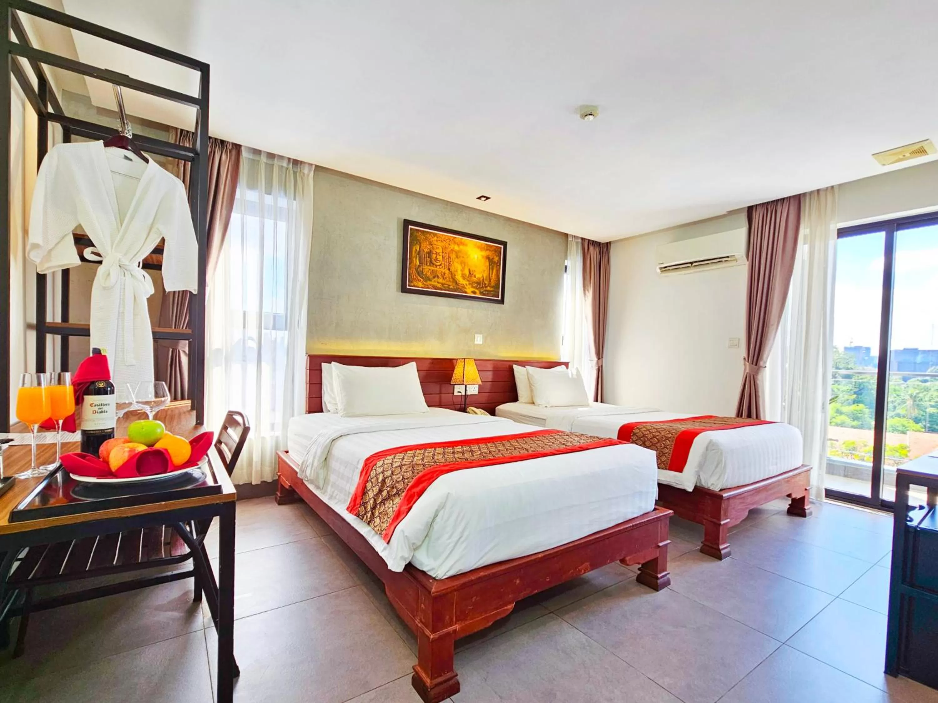 Bed in Le Botum Hotel