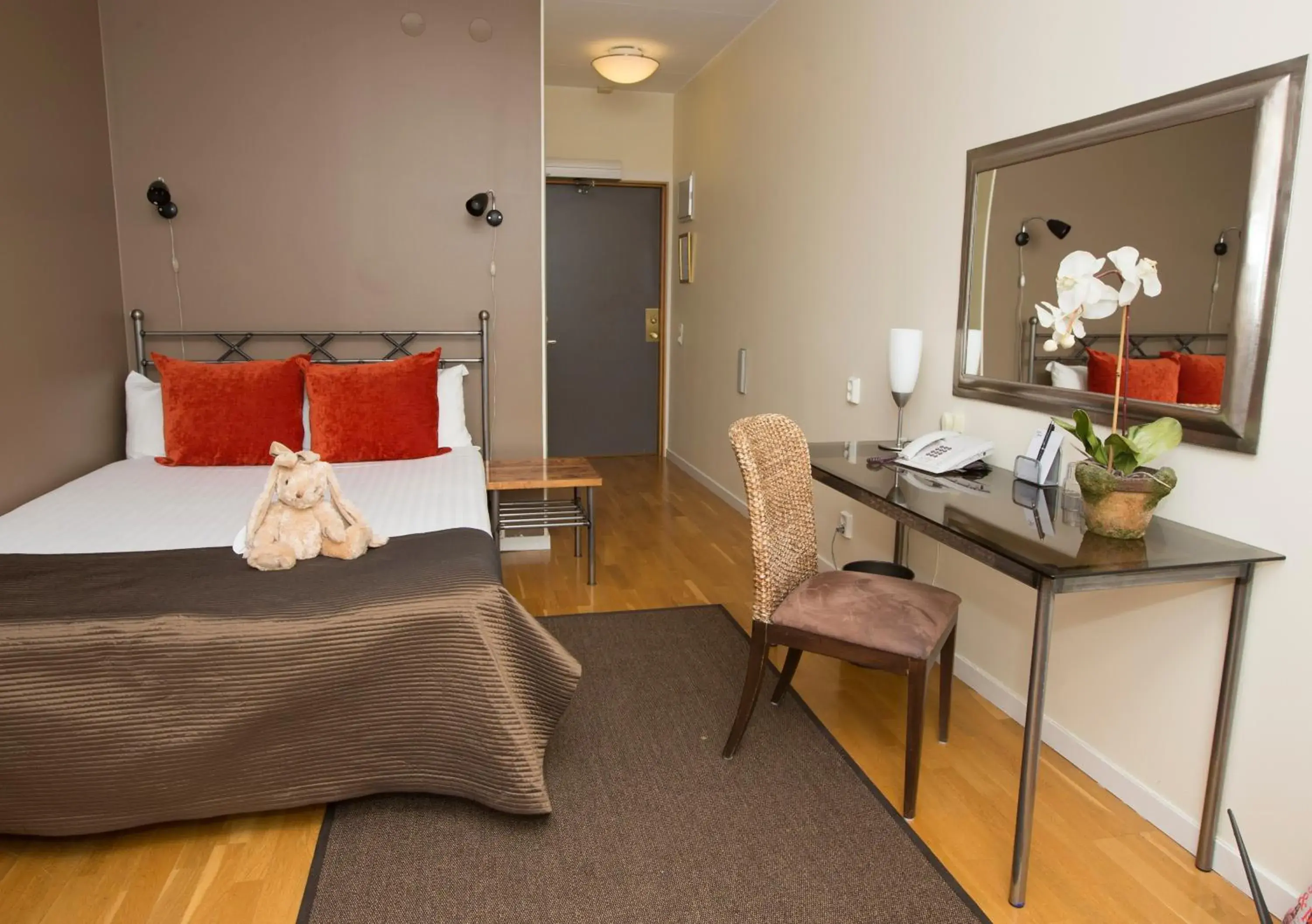 Bed in Maude´s Hotel Enskede Stockholm