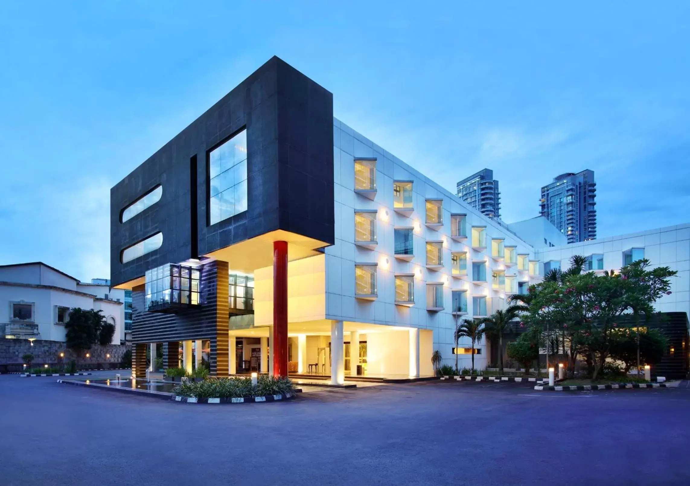 Facade/entrance, Property Building in Grandkemang Hotel