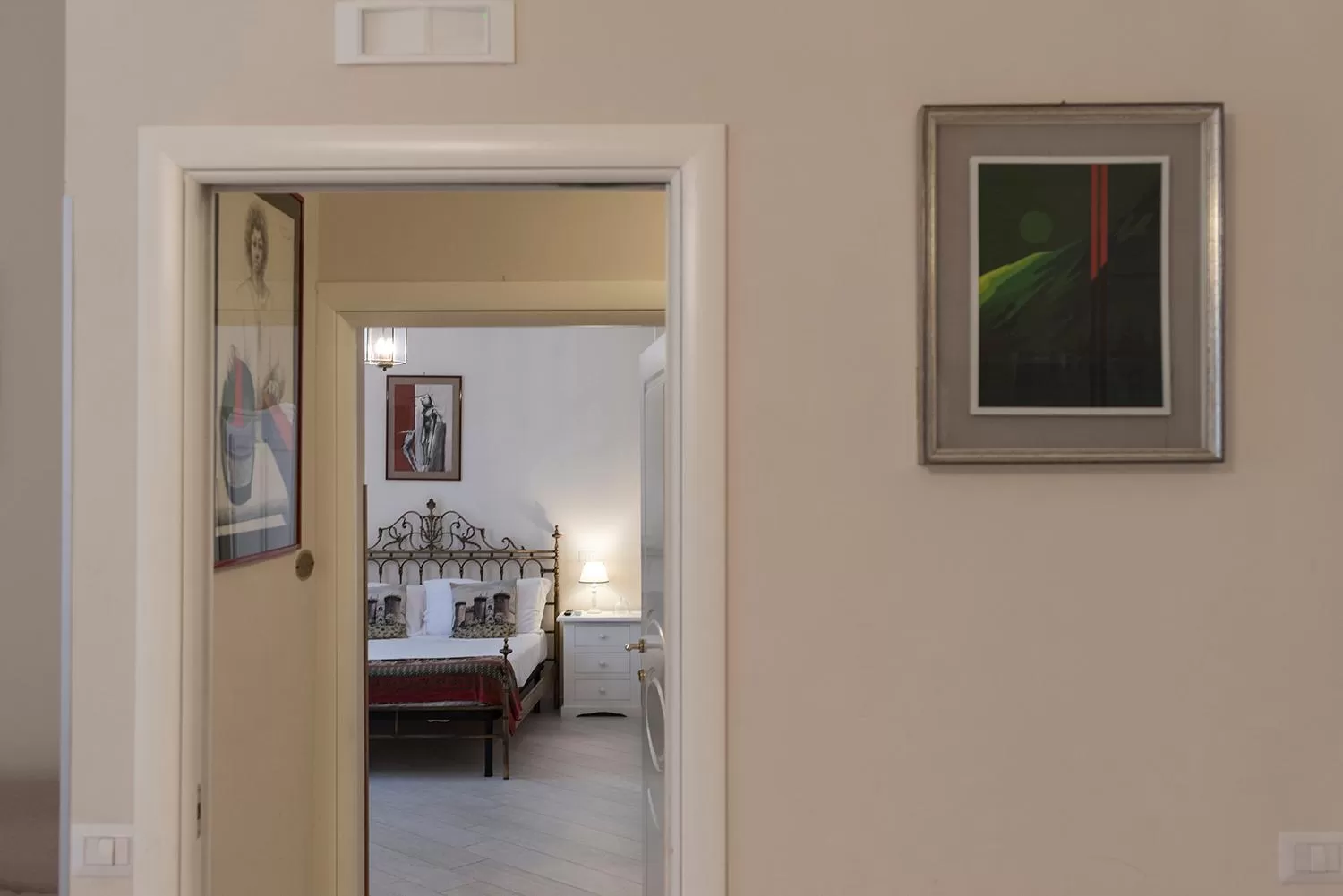 Bedroom, Bed in Domus Borbonica