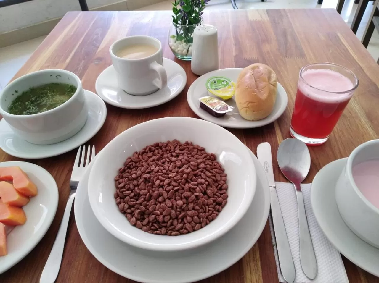 American breakfast in Hotel San Francisco de Asís
