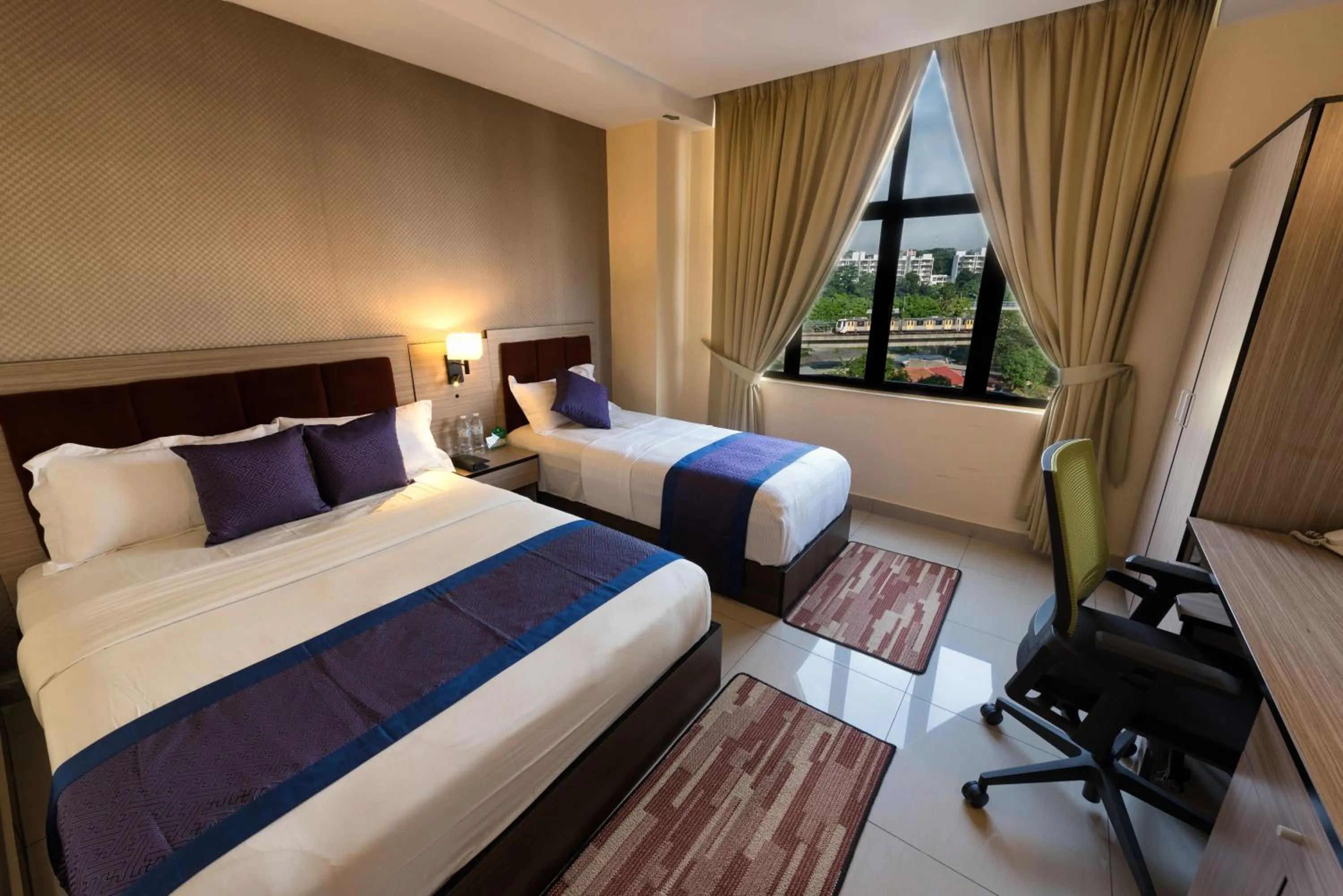 Bed in Dolphin Hotel, Chow Kit Kuala Lumpur