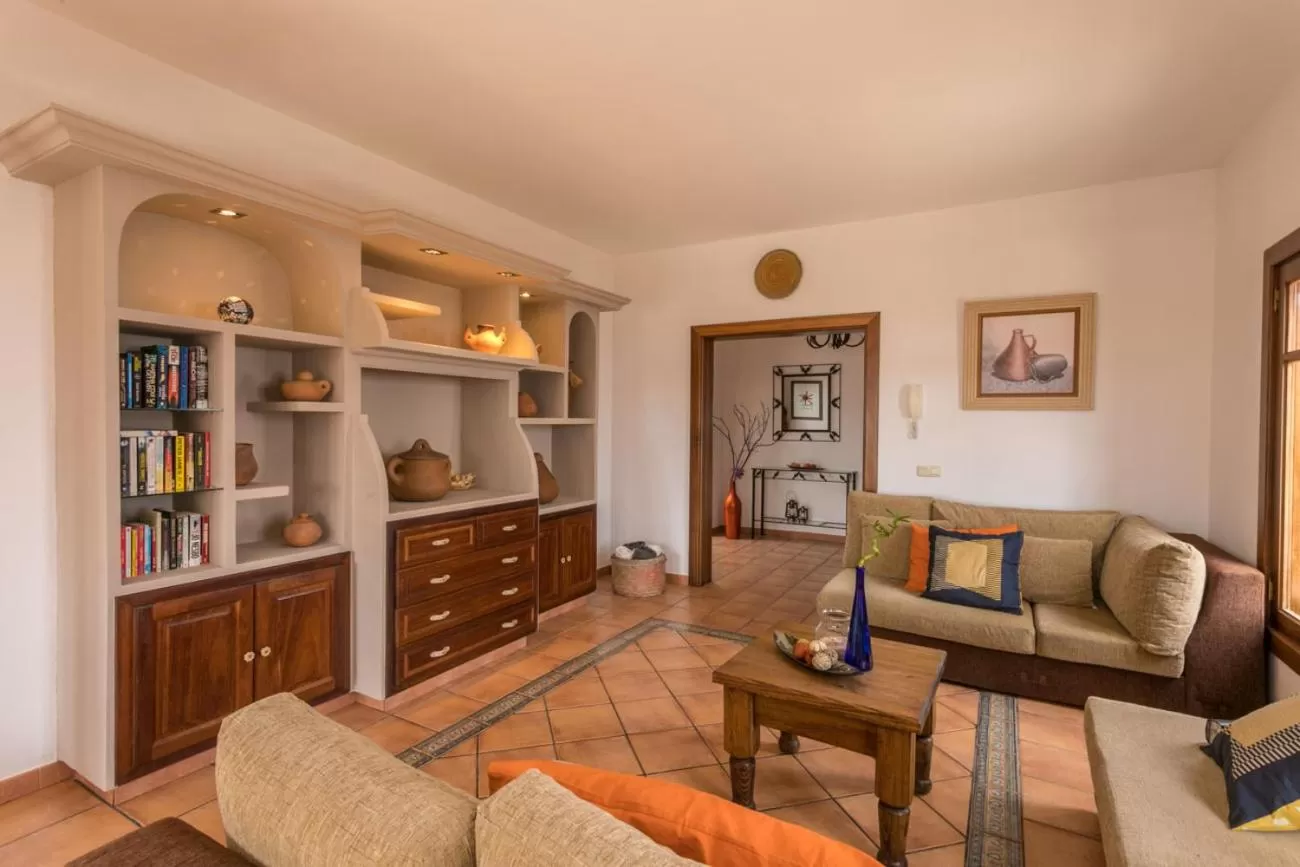 Communal lounge/ TV room in Villa El Jable Lanzarote