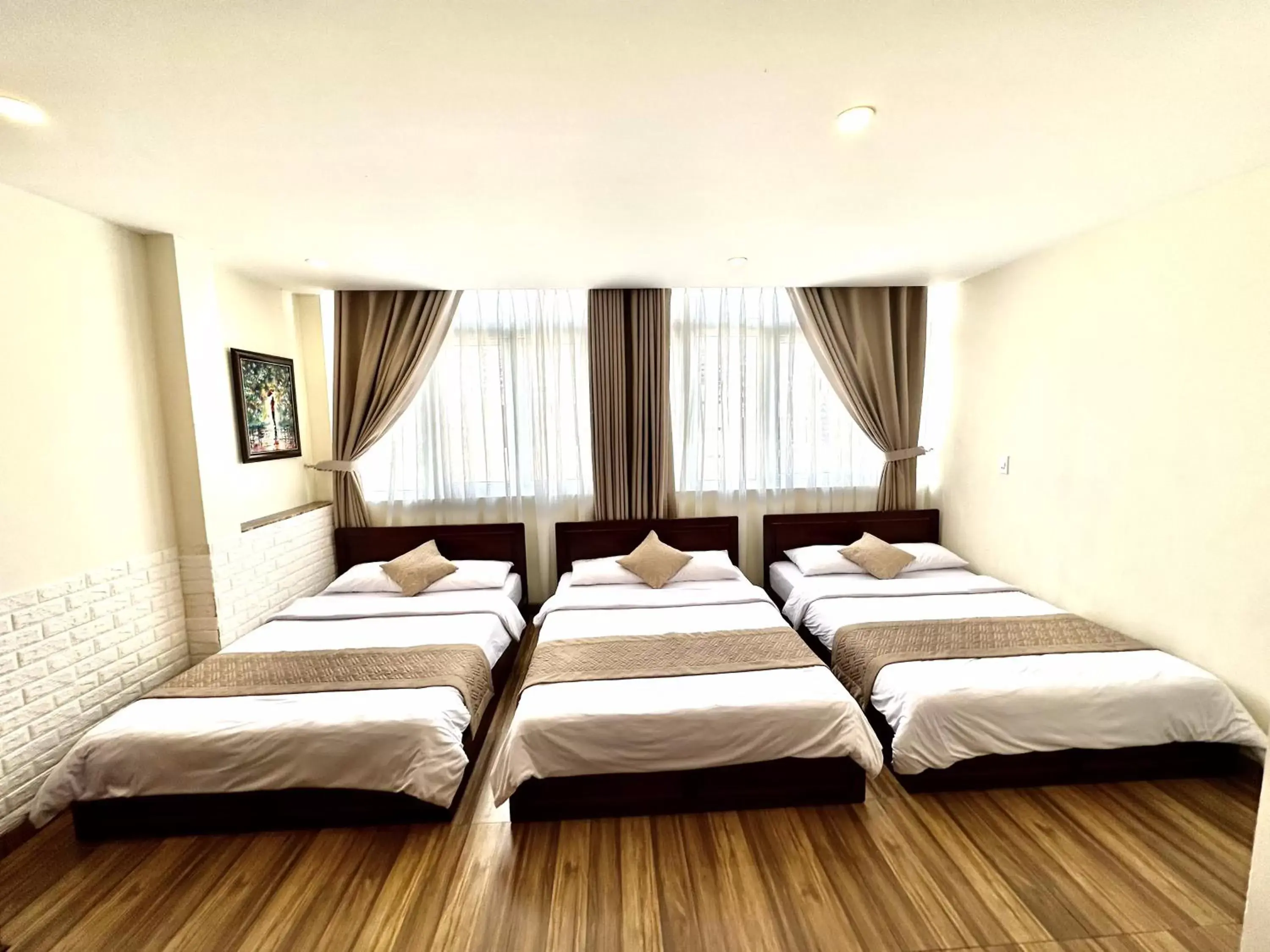 Photo of the whole room, Bed in Nam Xuan Premium Hotel