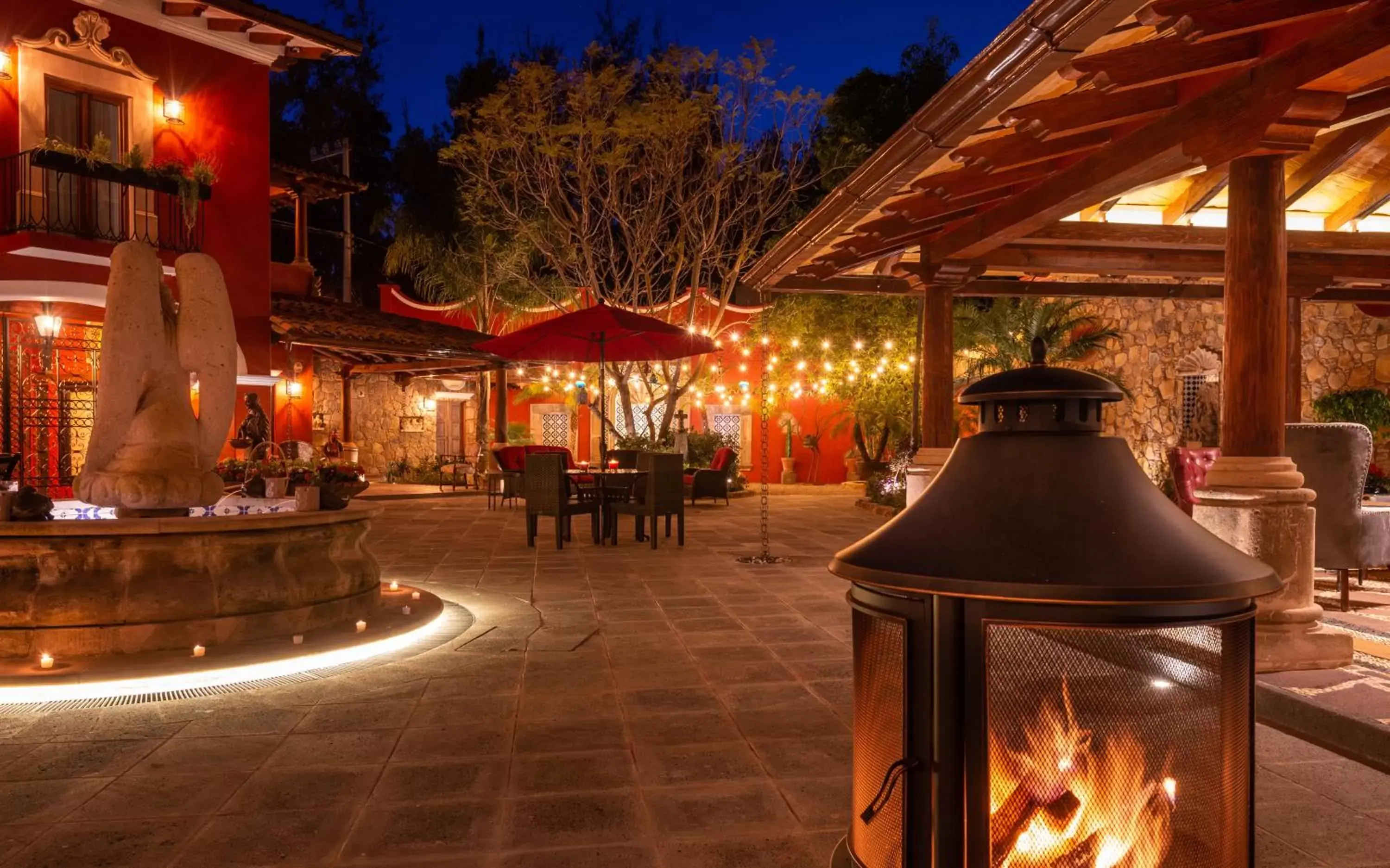 Patio in Hotel Boutique Casa Colorada