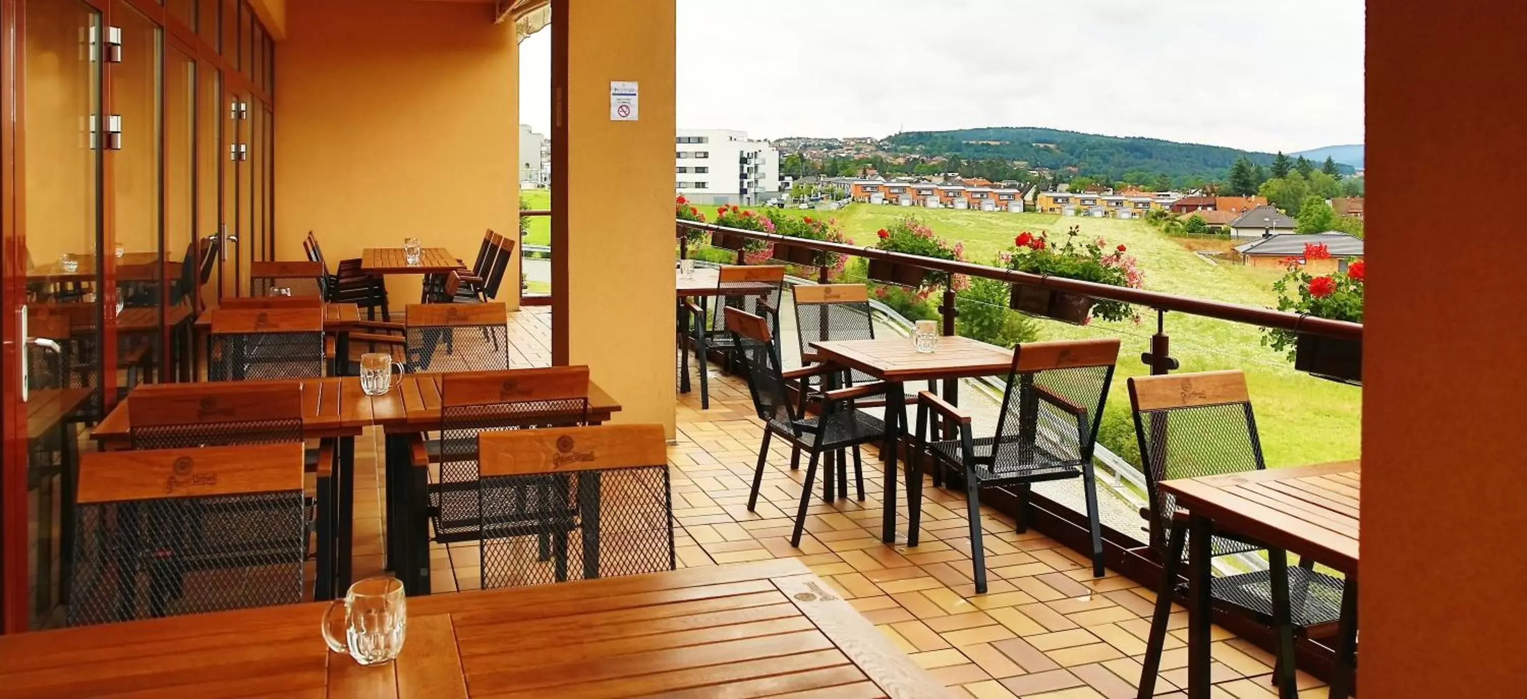 Balcony/Terrace, Restaurant/Places to Eat in PRIMAVERA Hotel & Congress centre