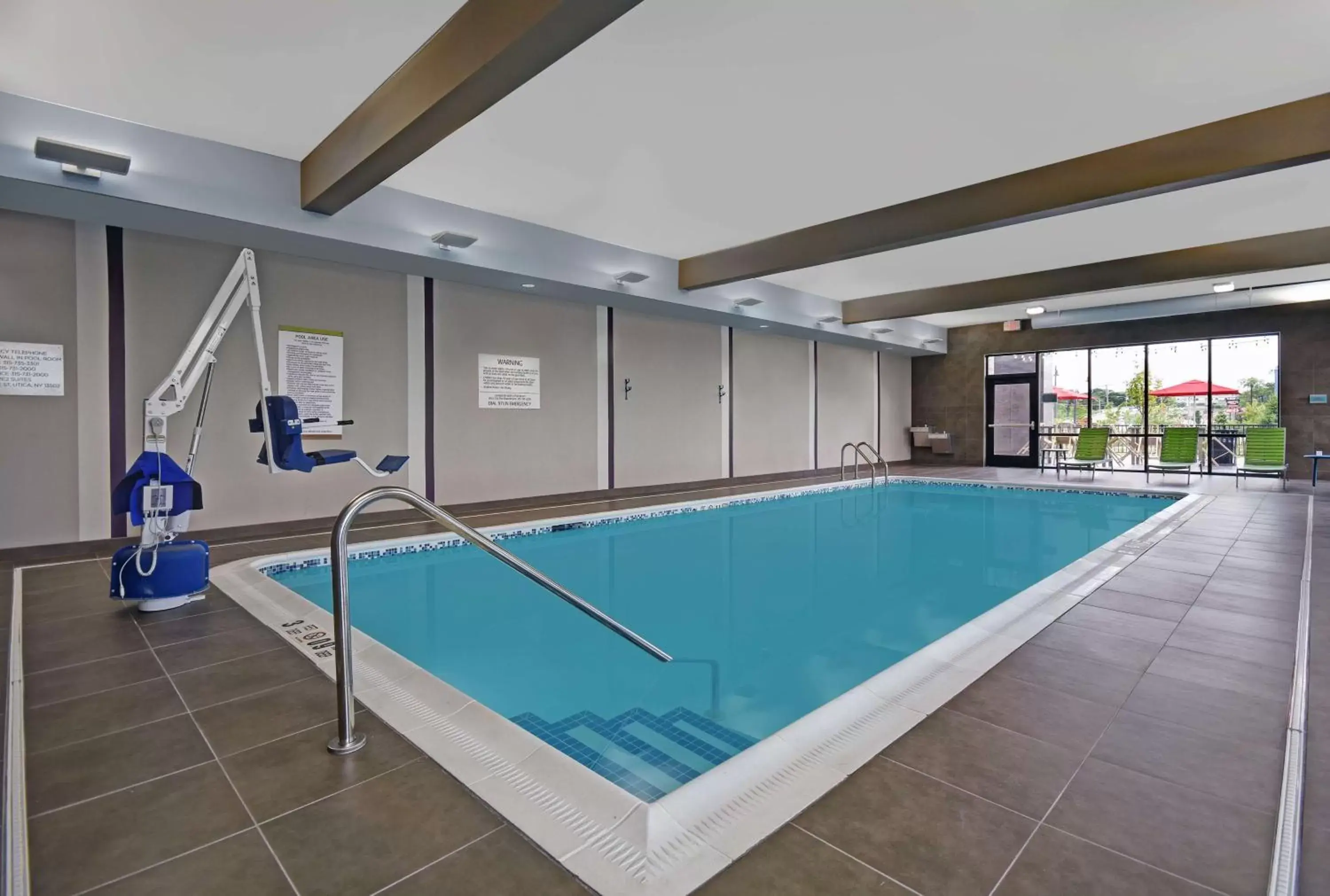 Pool view, Swimming Pool in Home2 Suites By Hilton Utica, Ny