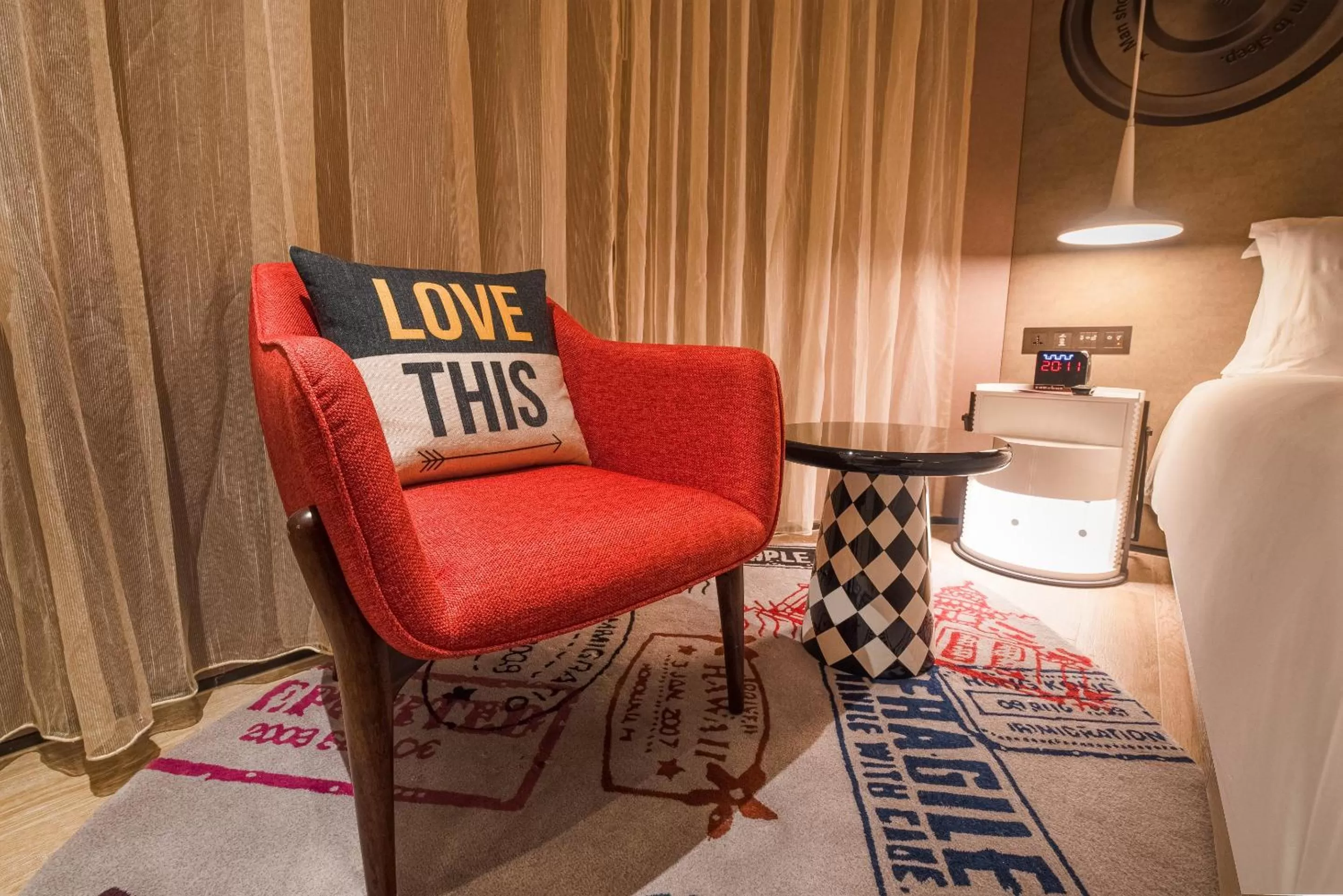 Seating area in Hotel Indigo Kaohsiung Central Park by IHG