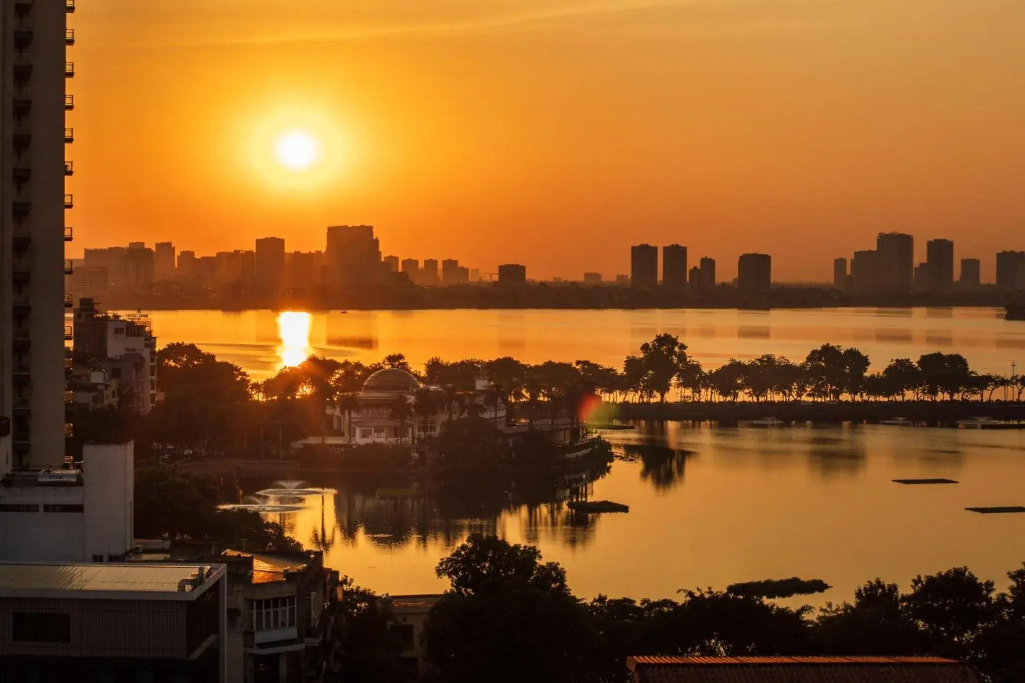 Lake view in Flower Garden Hotel Lake view in Flower Garden Hotel