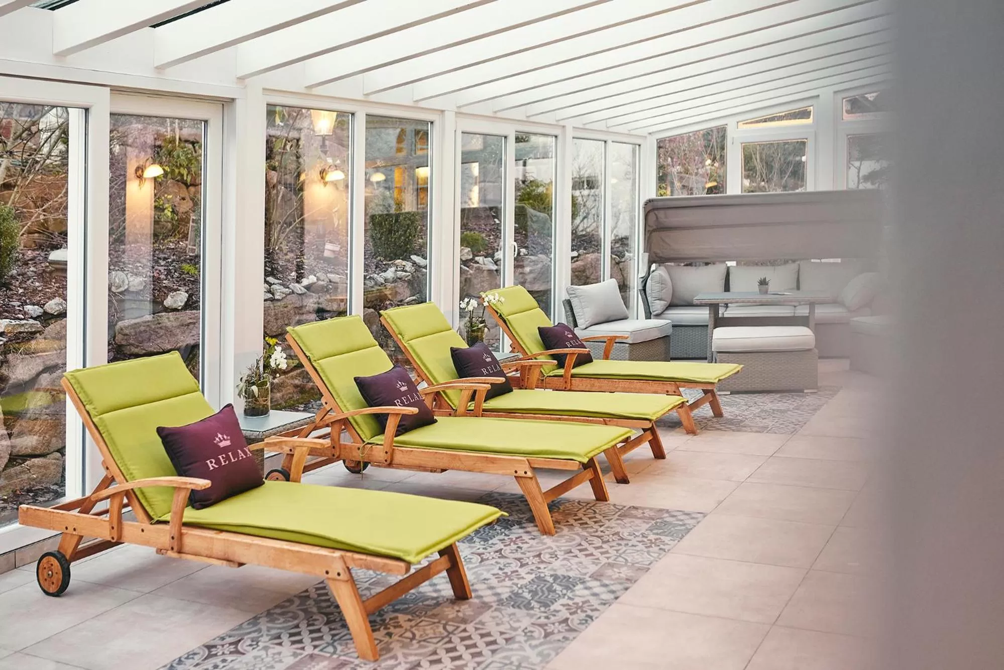 sunbed in Struck Landhotel & SPA