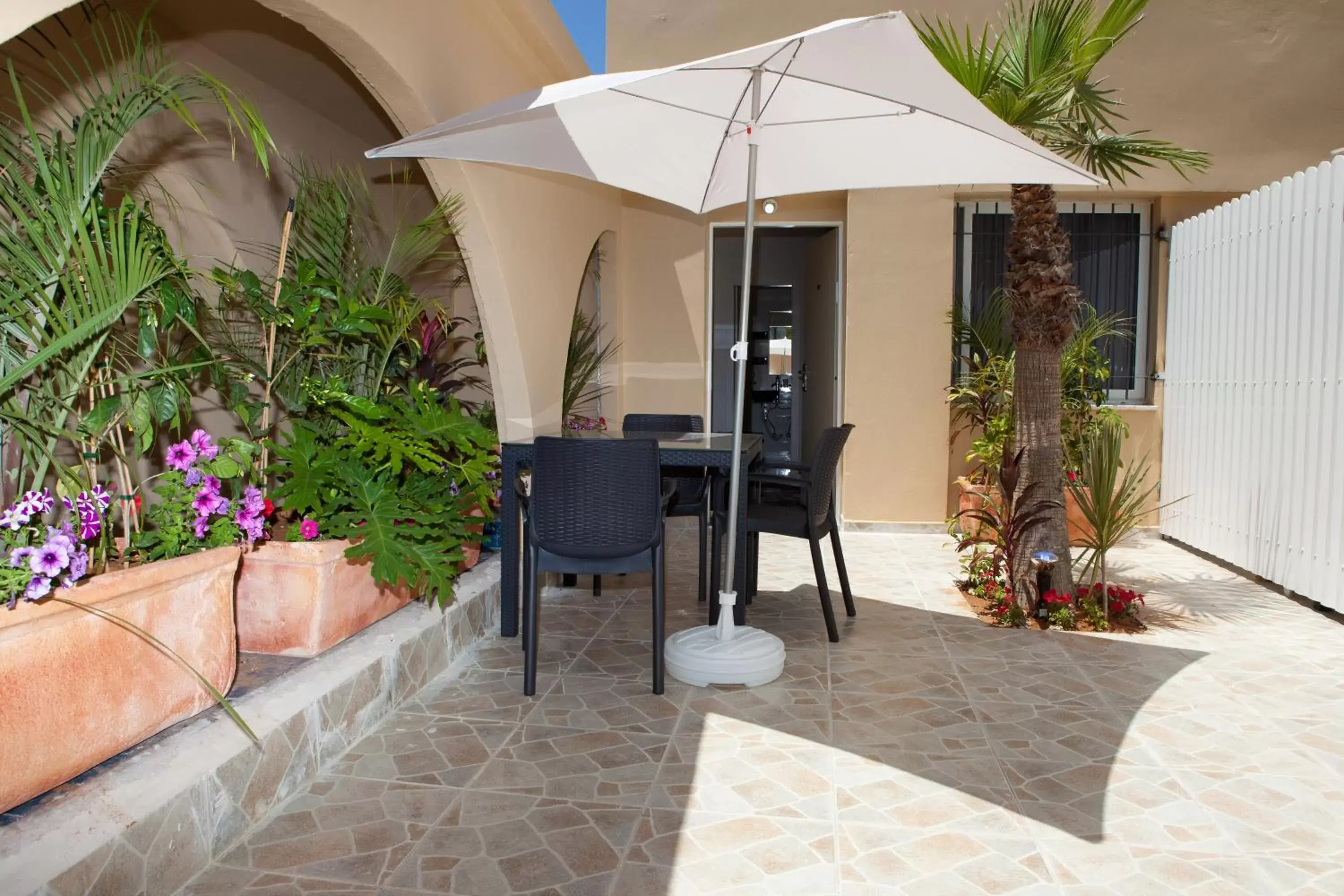 Patio in Geula Suites