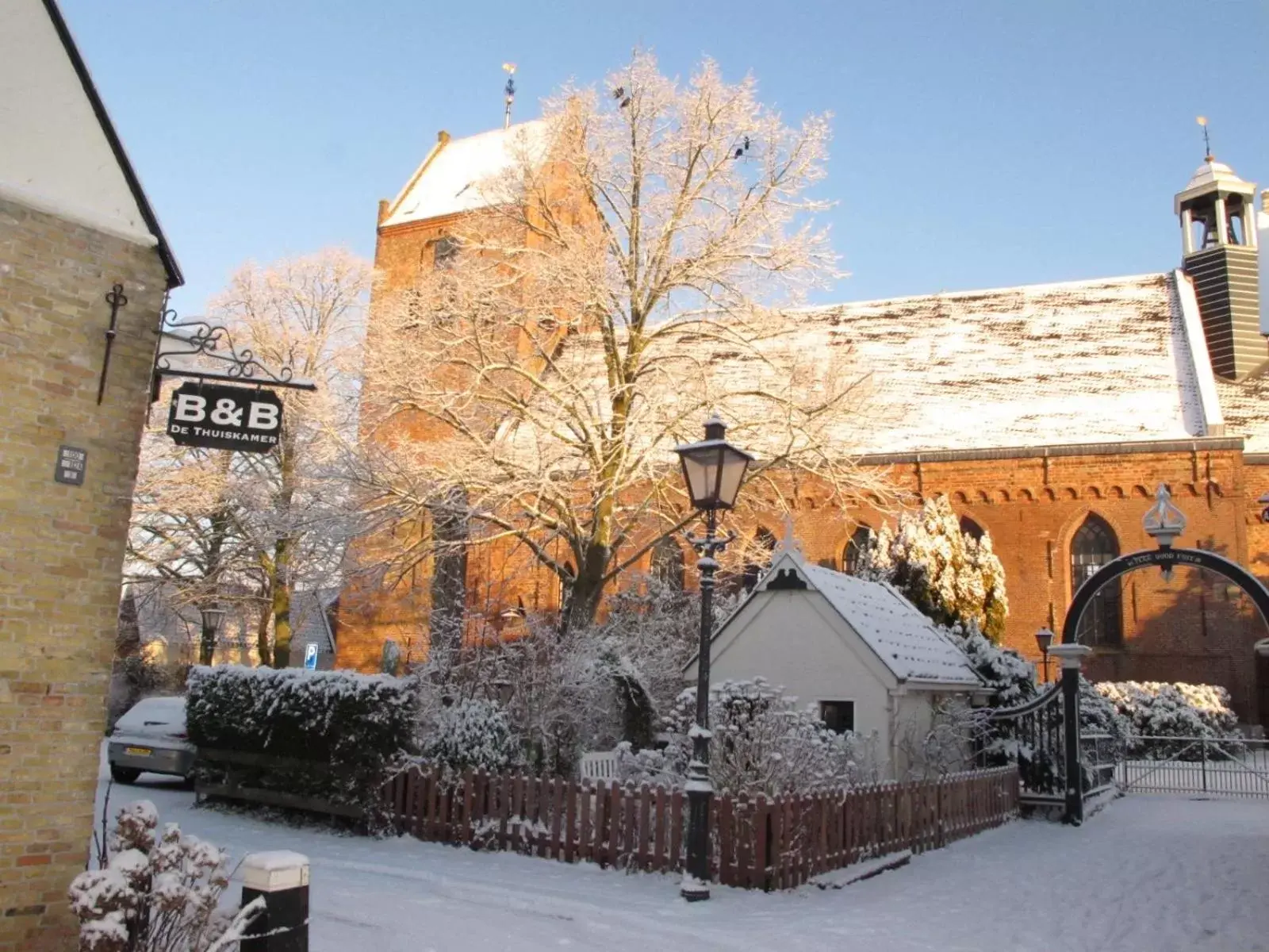 Winter in De Thuiskamer in Grou als B&B of Vakantiehuis