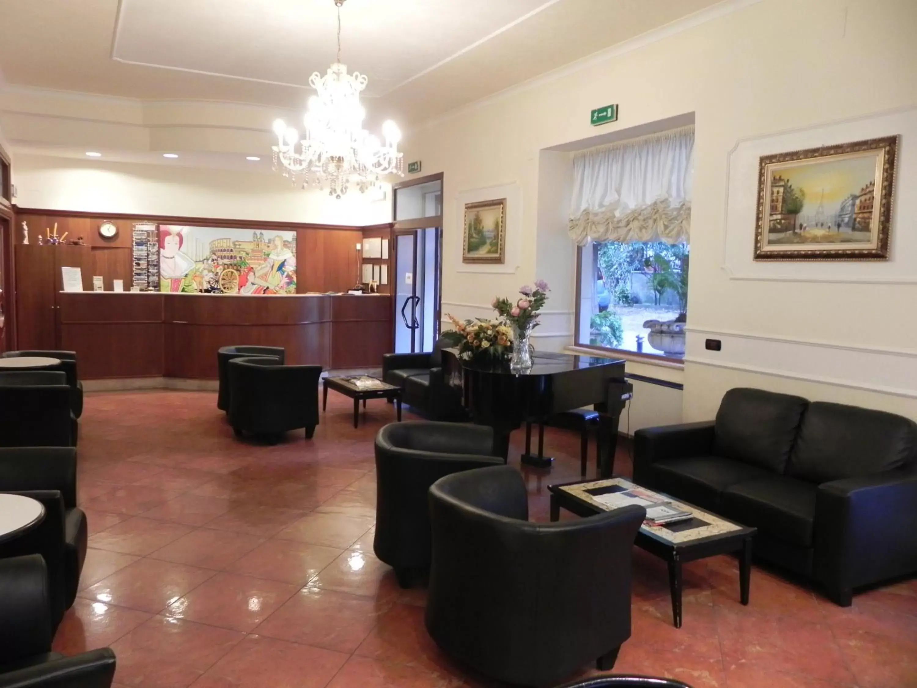 Lobby or reception in Hotel Villa Robinia