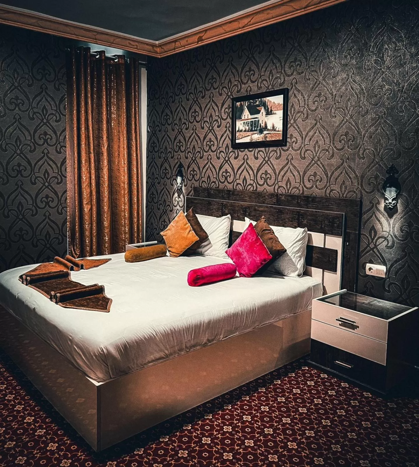 Bed in Balcony Hotel