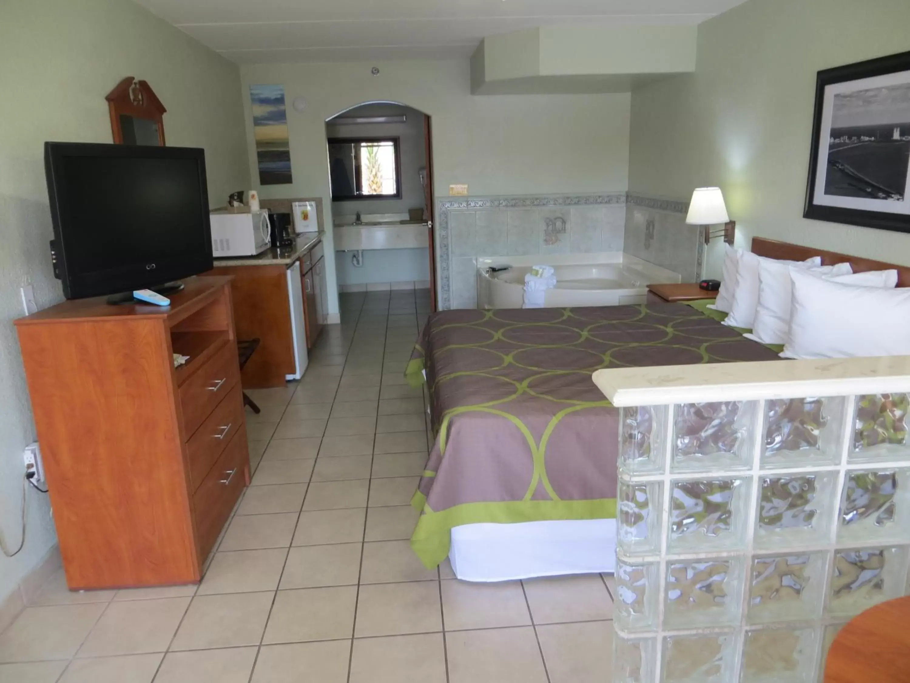 Bedroom, Bed in Super 8 by Wyndham South Padre Island Bedroom, Bed in Super 8 by Wyndham South Padre Island