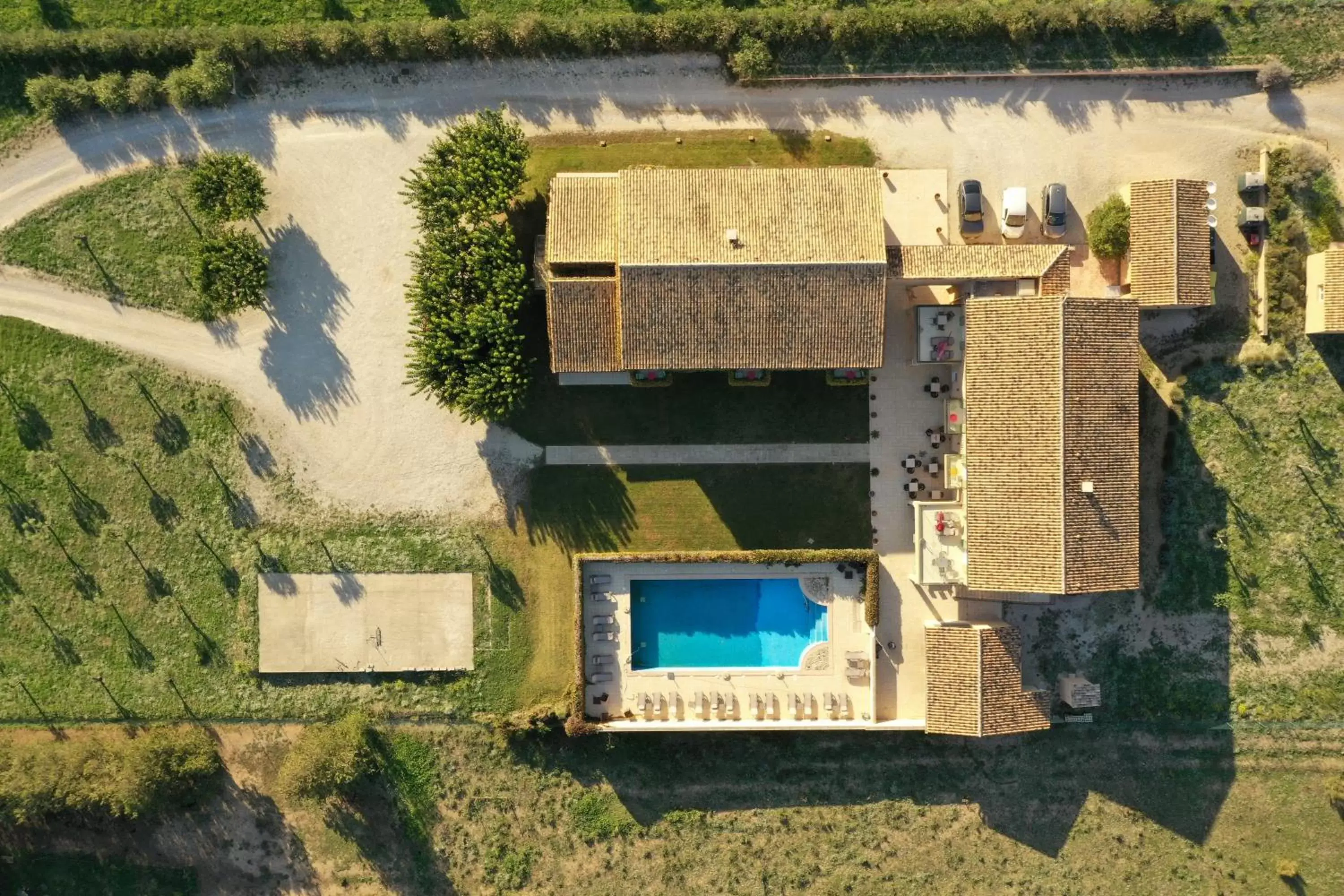 Property building, Bird's-eye View in Hotel Terriciaë Maussane