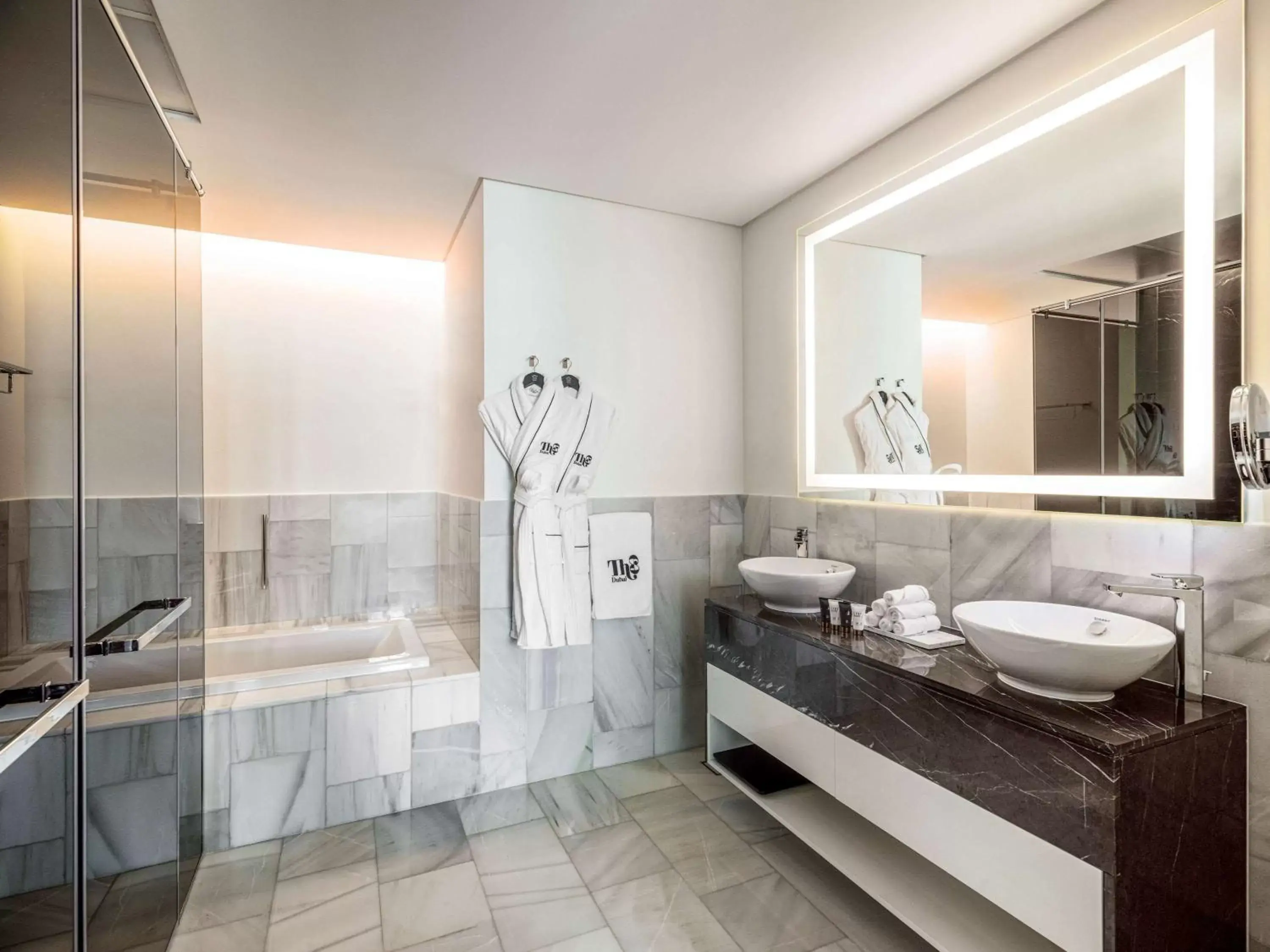 Bathroom in Th8 Palm Dubai Beach Resort Vignette Collection, an IHG hotel