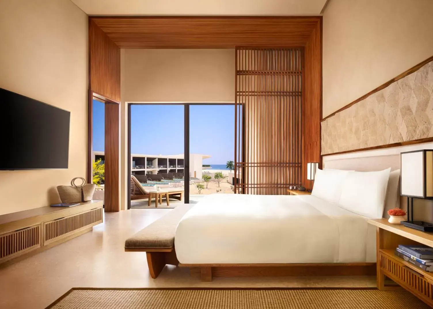 Sea view, Bed in Nobu Hotel Los Cabos Sea view, Bed in Nobu Hotel Los Cabos