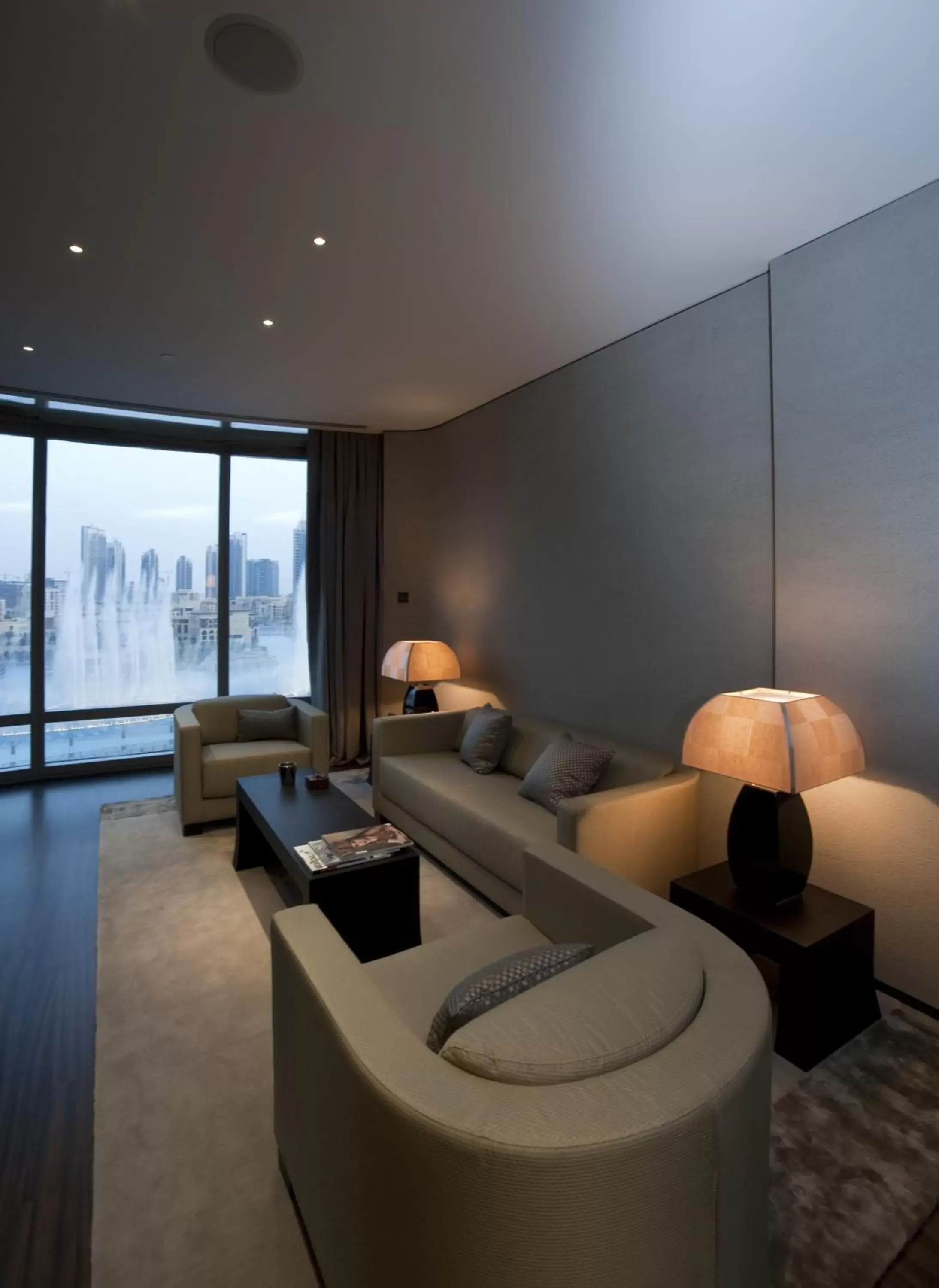 Living room in Armani Hotel Dubai