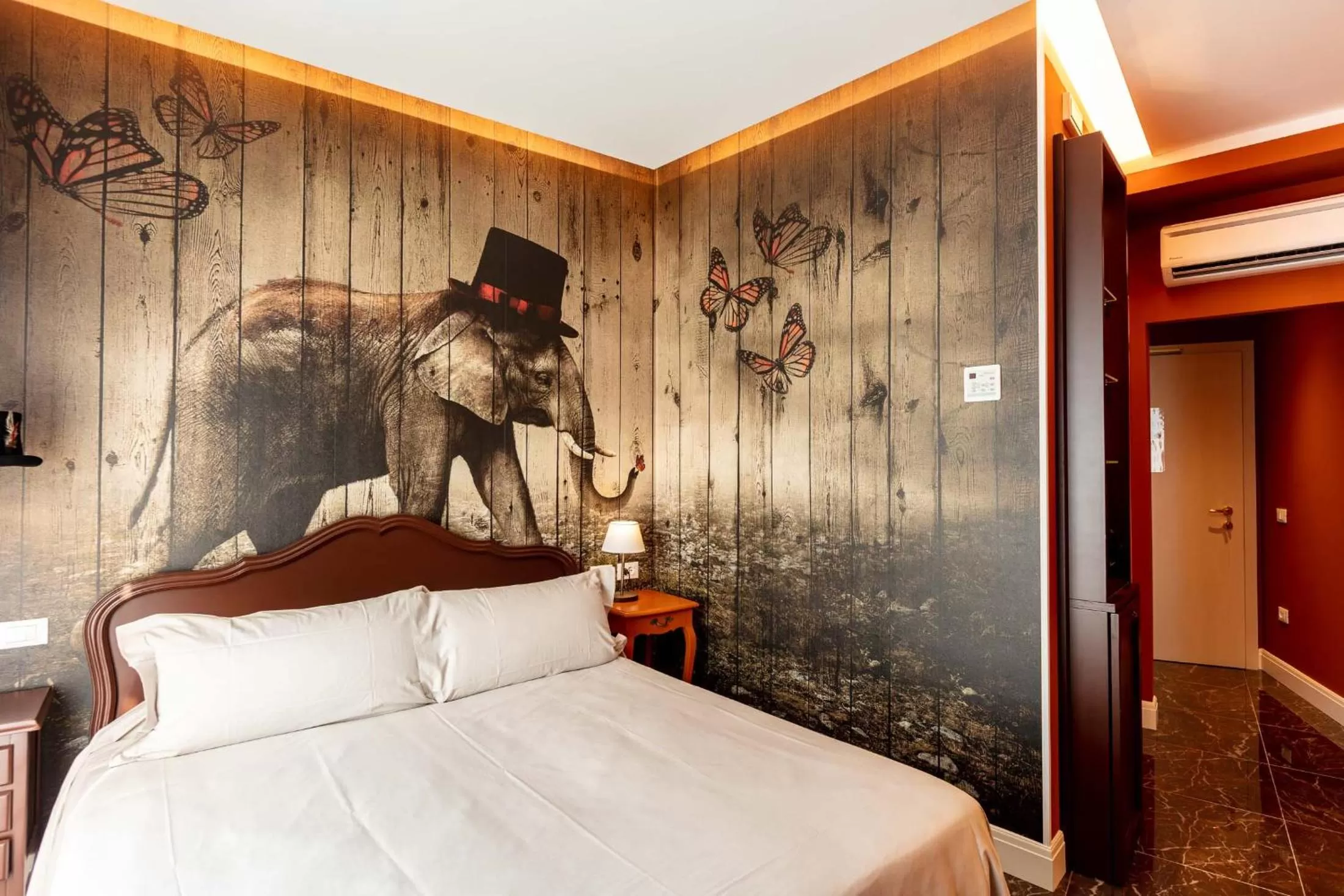 Bed in Art Hotel Ventaglio