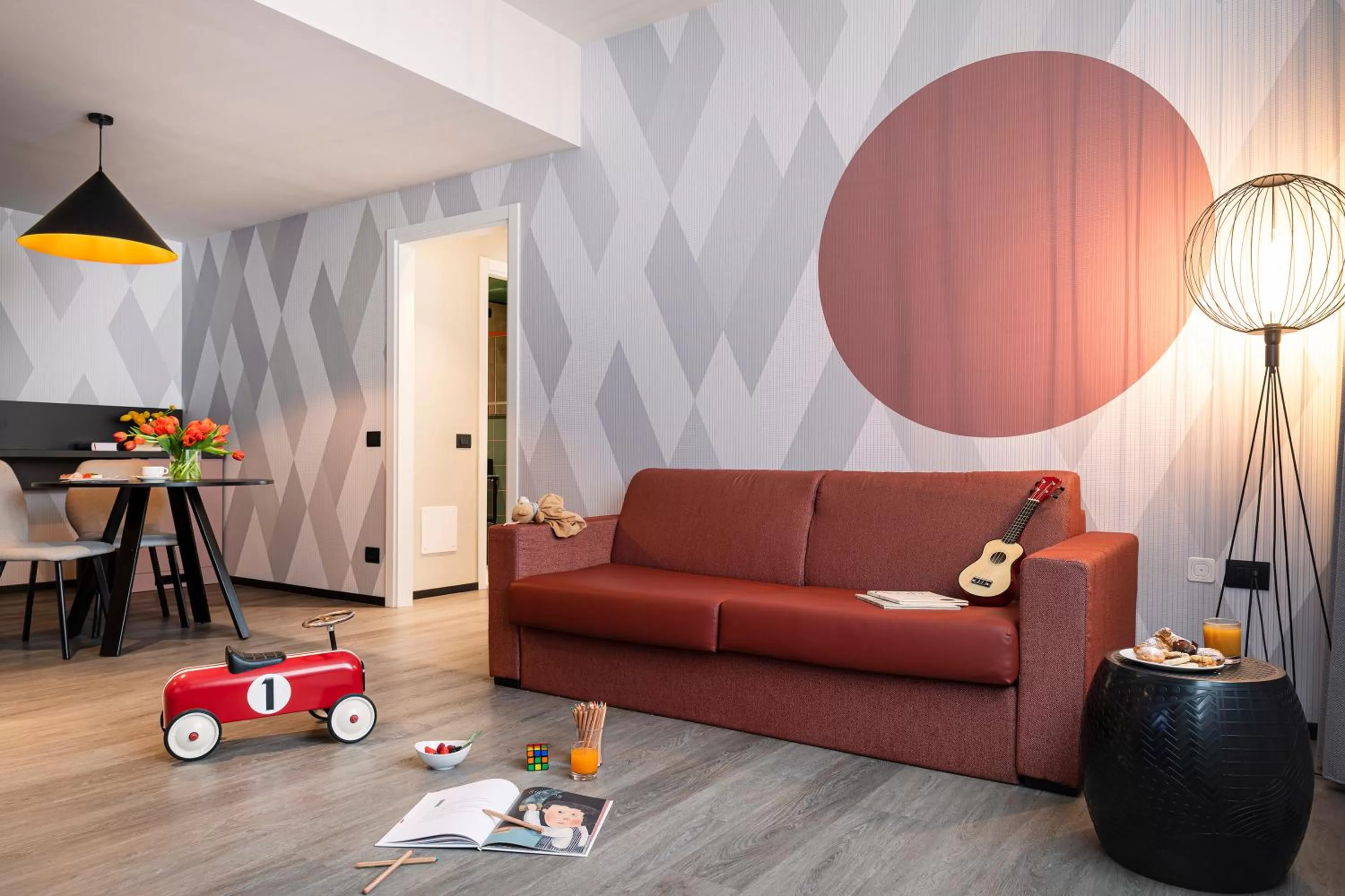 Living room in Quark Hotel Milano