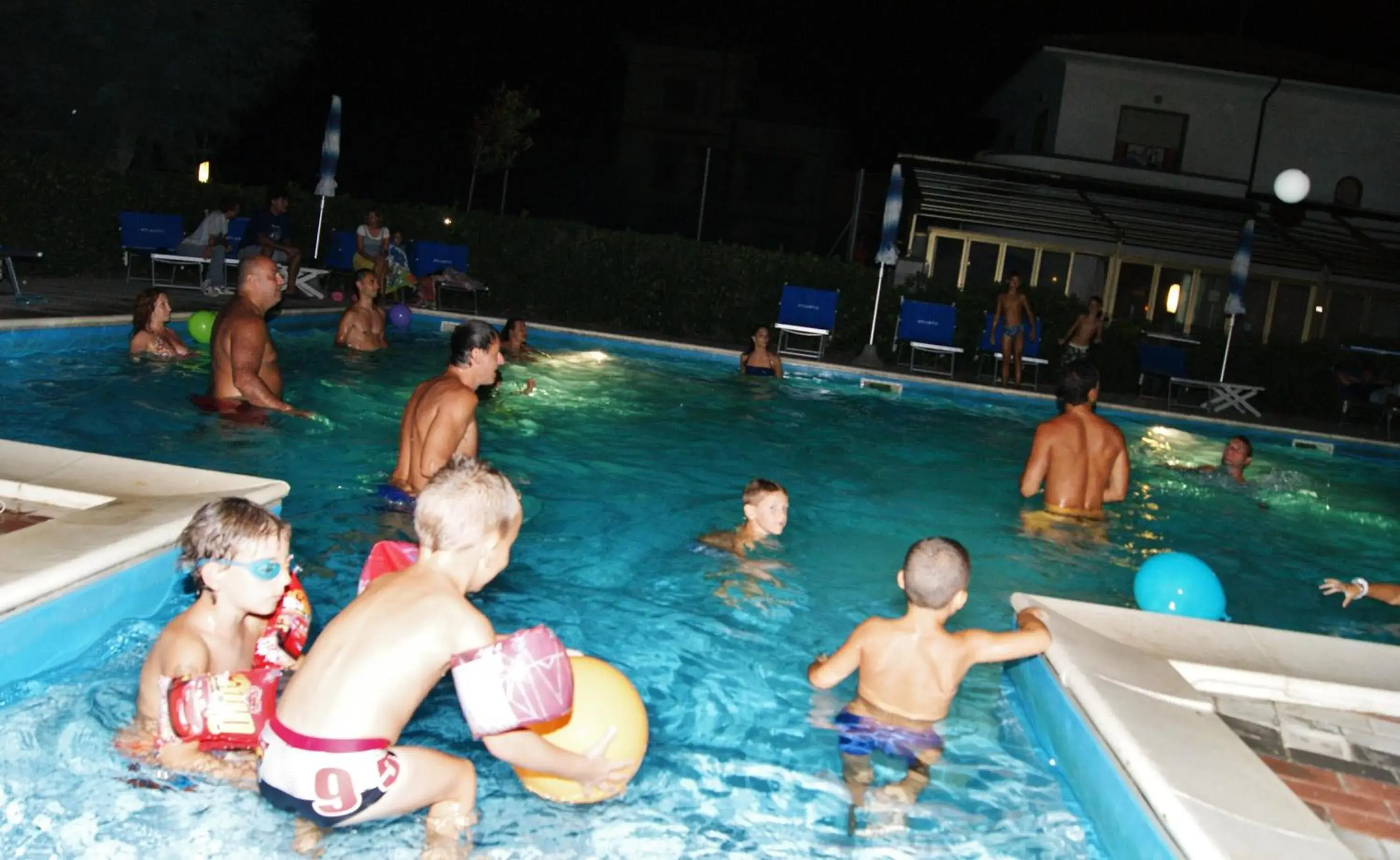 Evening entertainment, Swimming Pool in Hotel Atlantic