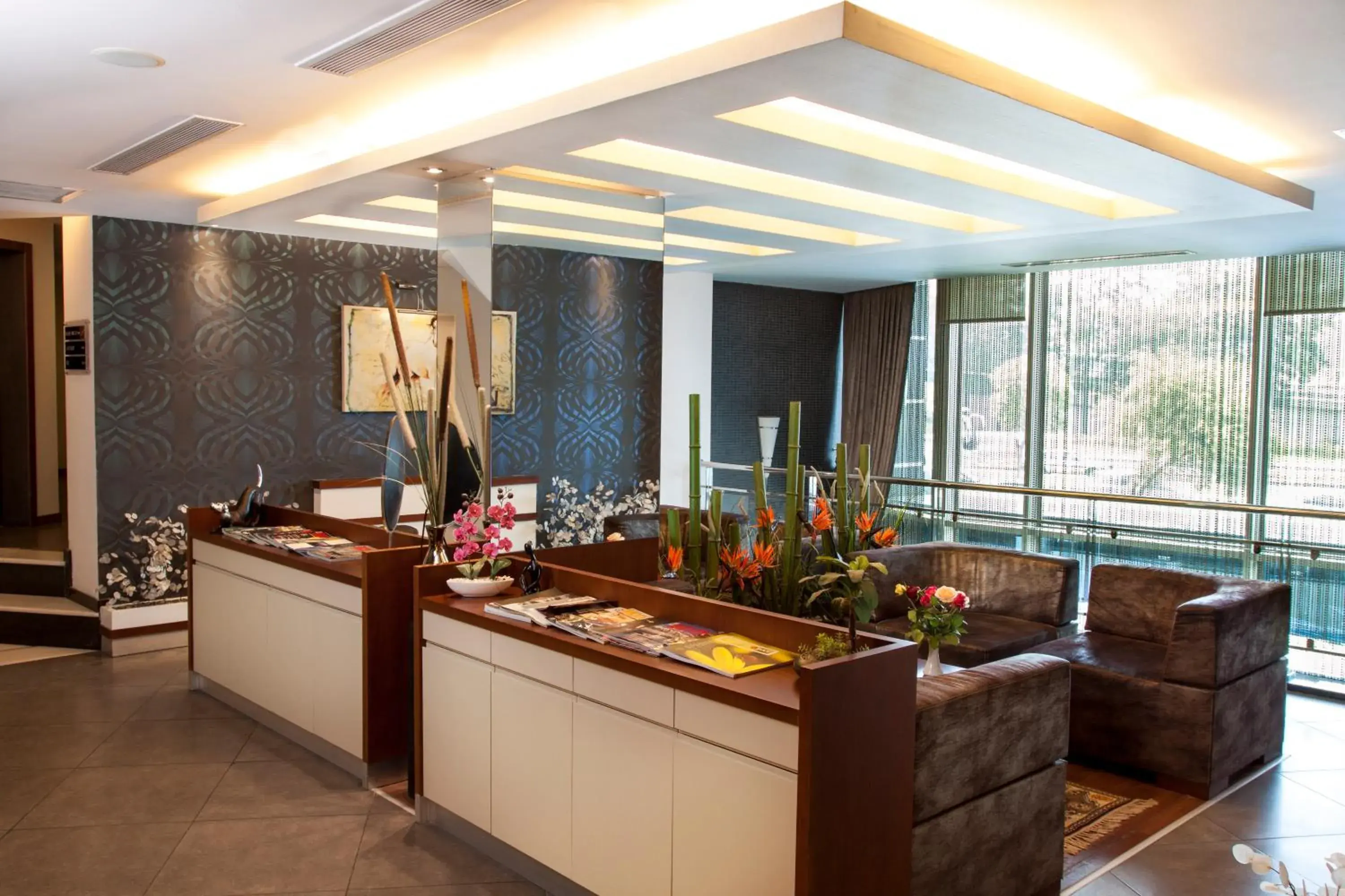 Lobby or reception in Blanca Hotel