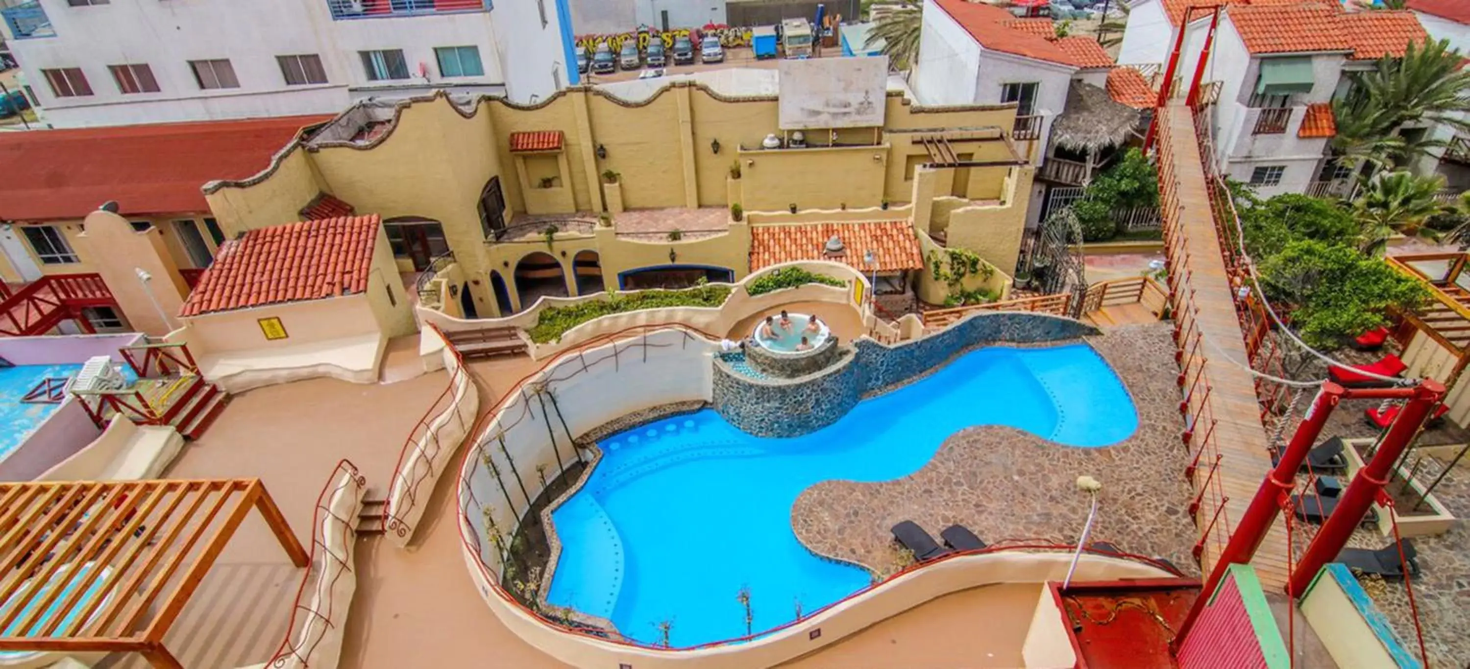 Swimming pool, Pool View in Hotel Festival Plaza Playas Rosarito