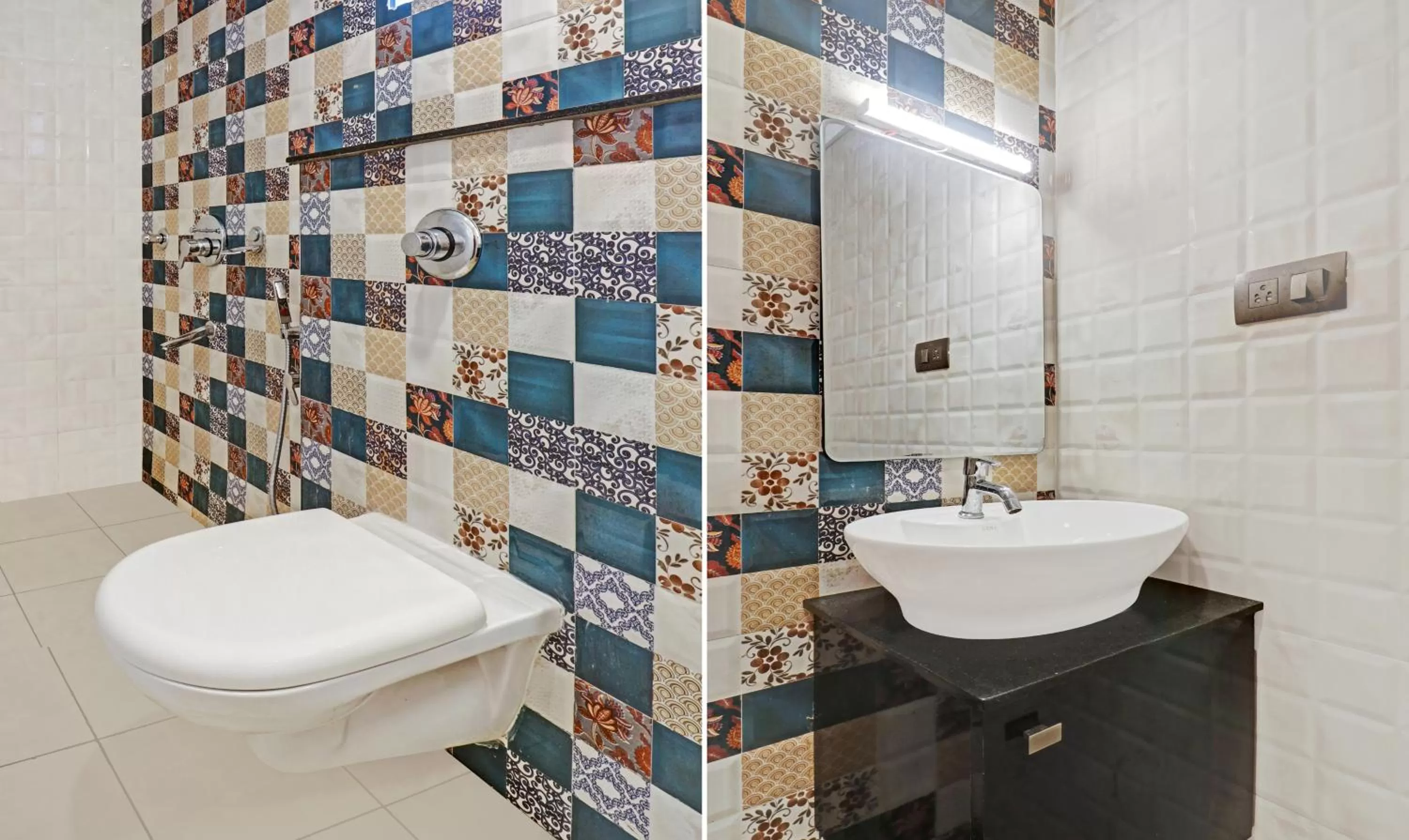 Toilet, Bathroom in Treebo Trend Sreepathi Mayoogha