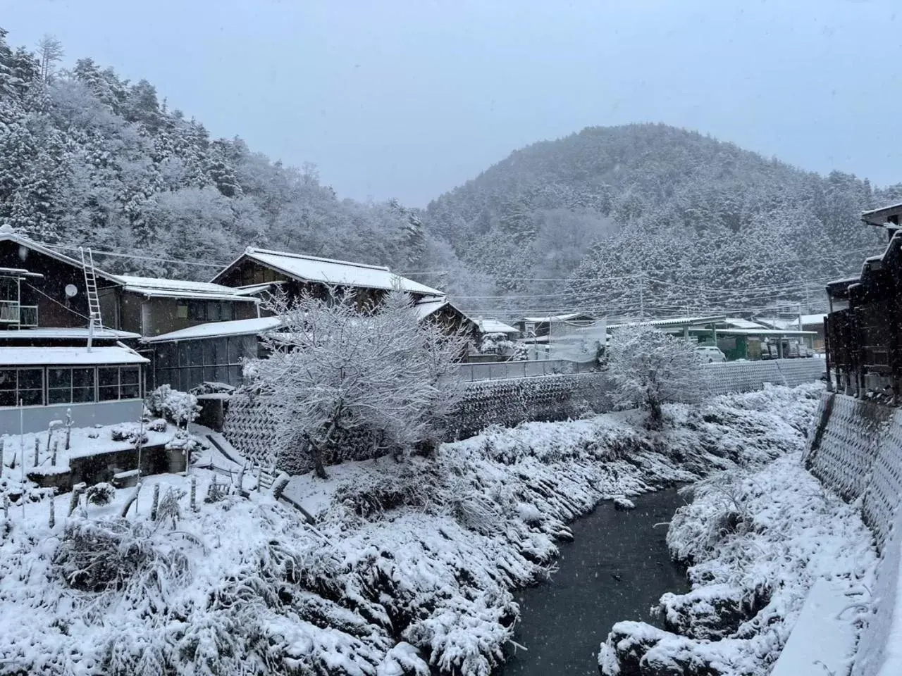 Natural landscape, Winter in TABINO HOTEL Hida Takayama