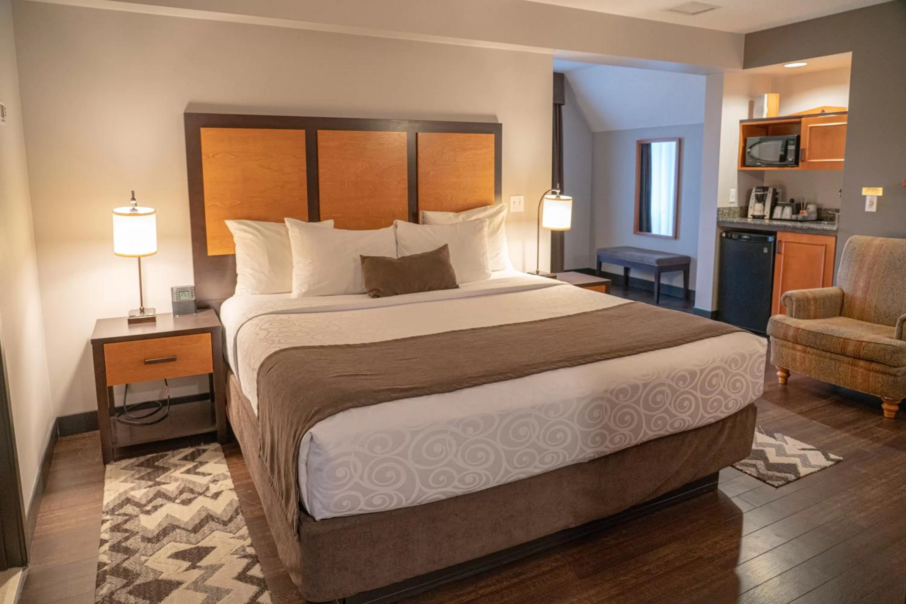 Bed in Pocaterra Inn & Waterslide