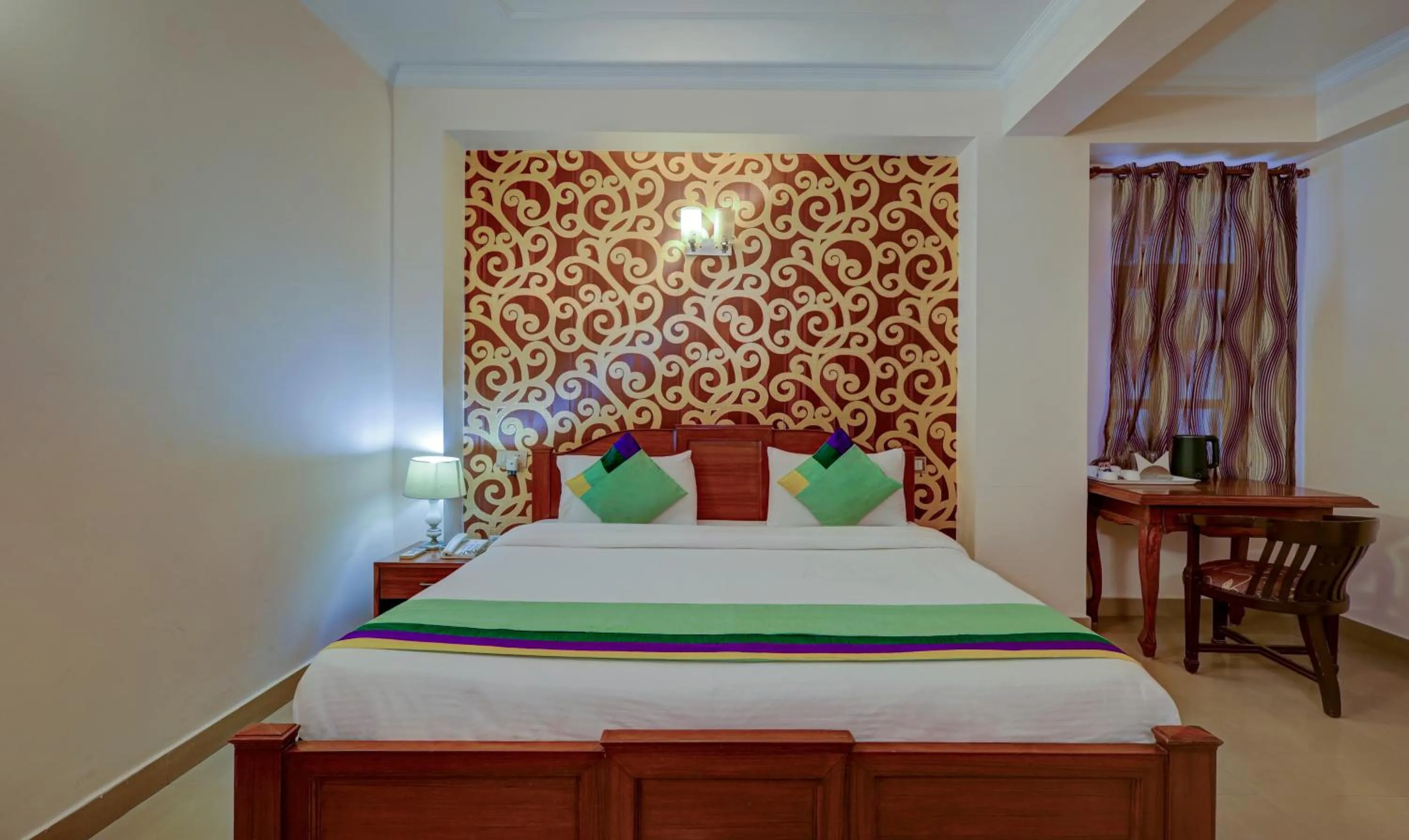 Bedroom, Bed in Treebo Primeone